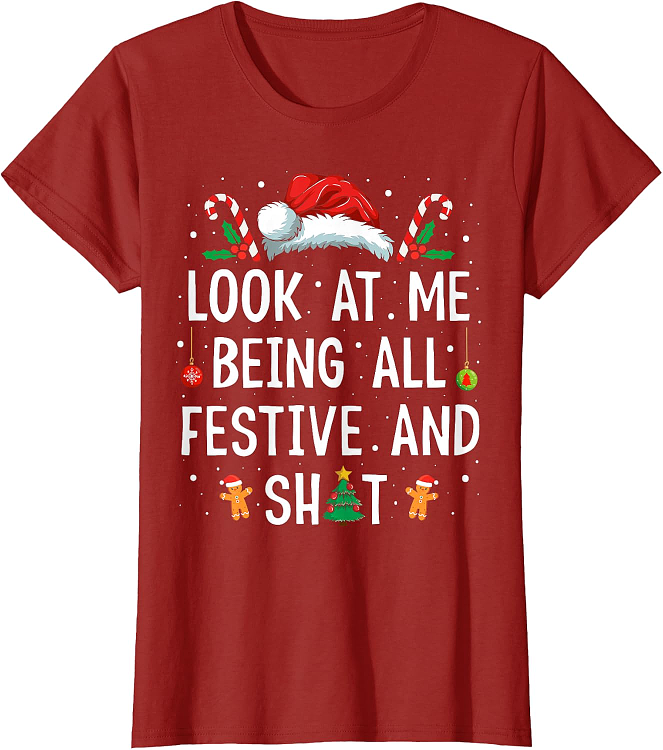  Festive & Shit Funny Christmas T-Shirt Holiday Tee