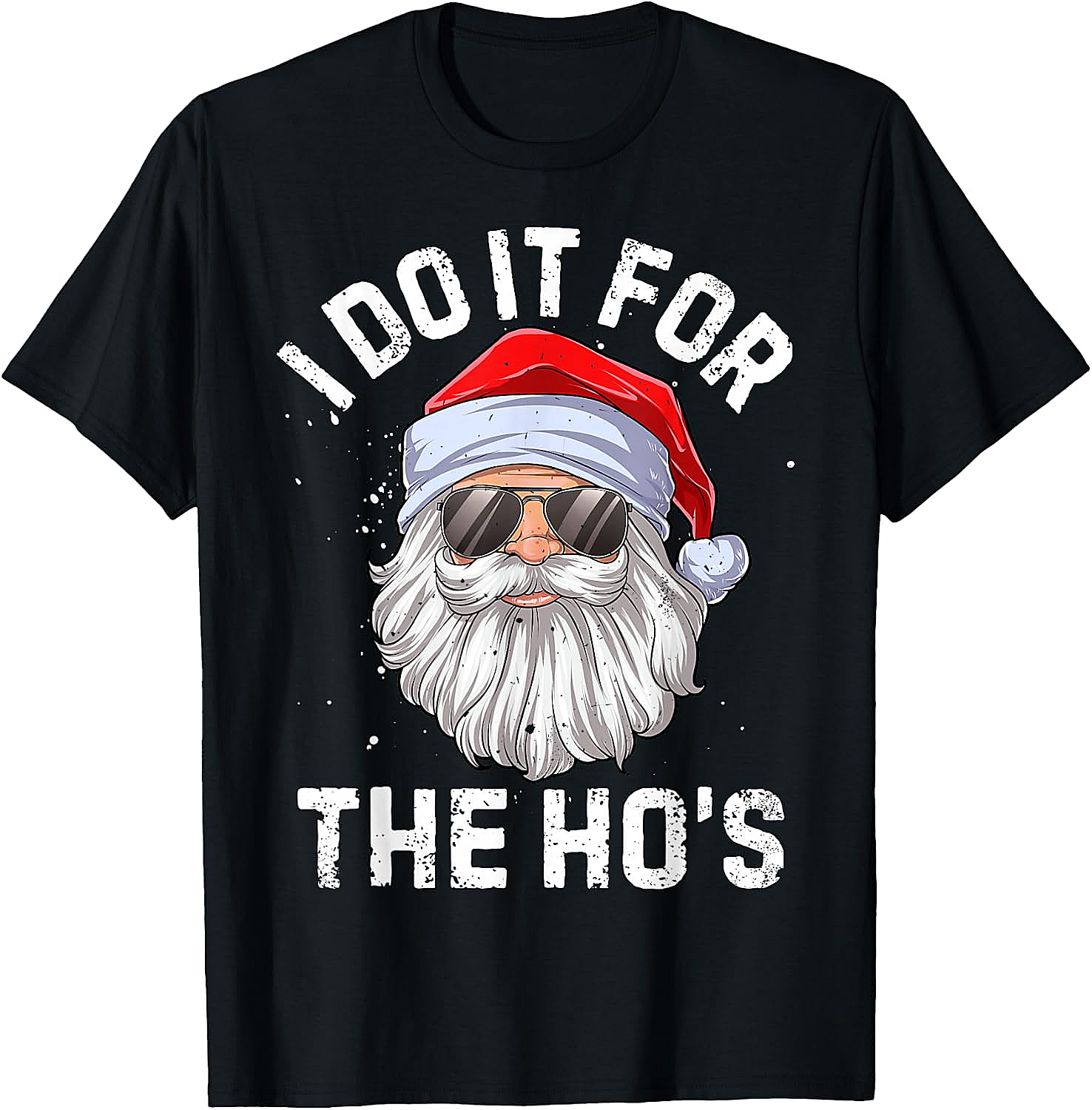 Funny I Do It For The Ho's Santa Christmas T-Shirt