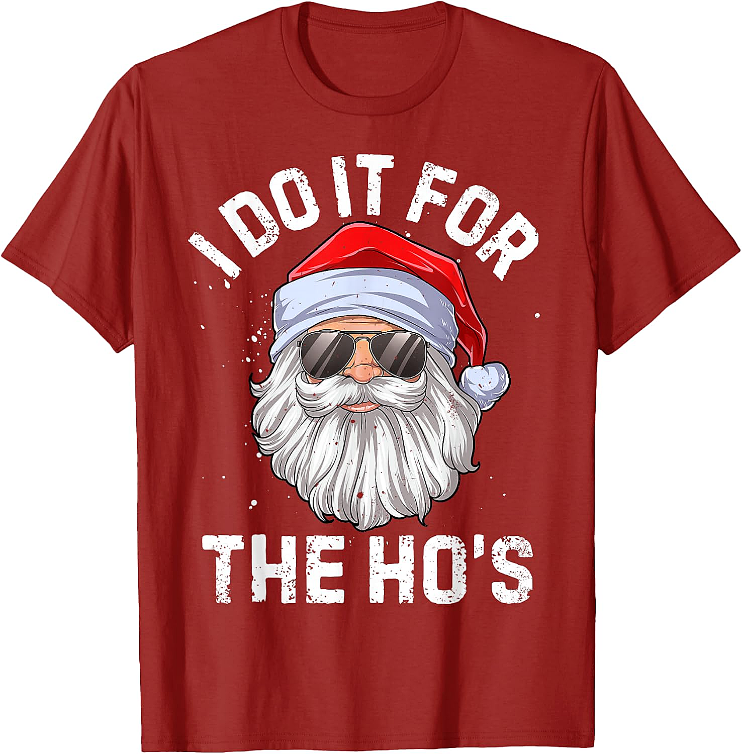 Funny I Do It For The Ho's Santa Christmas T-Shirt