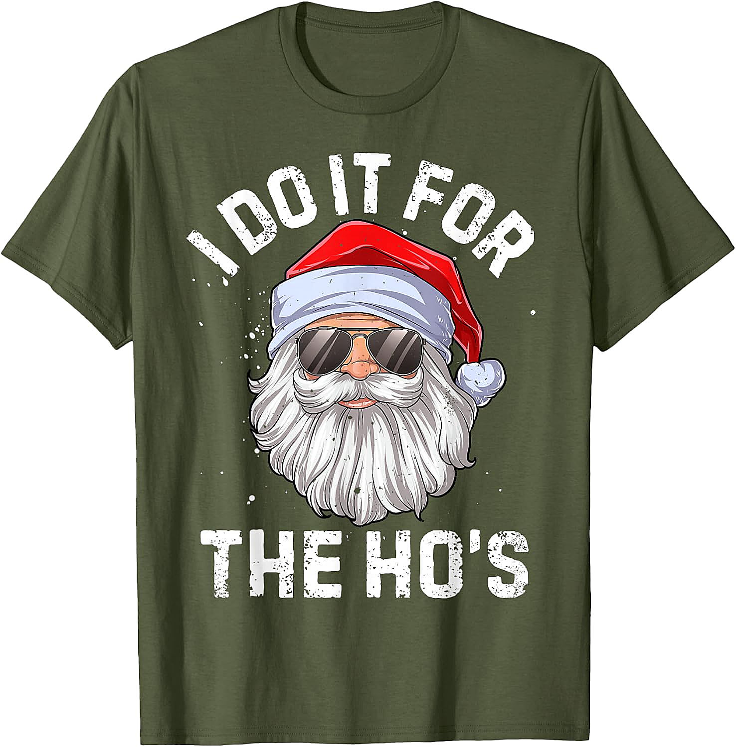  Funny I Do It For The Ho's Santa Christmas T-Shirt