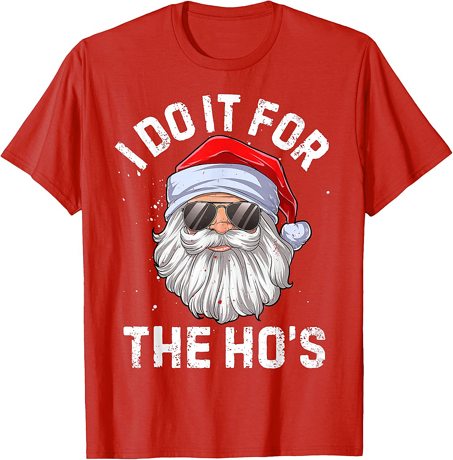  Funny I Do It For The Ho's Santa Christmas T-Shirt