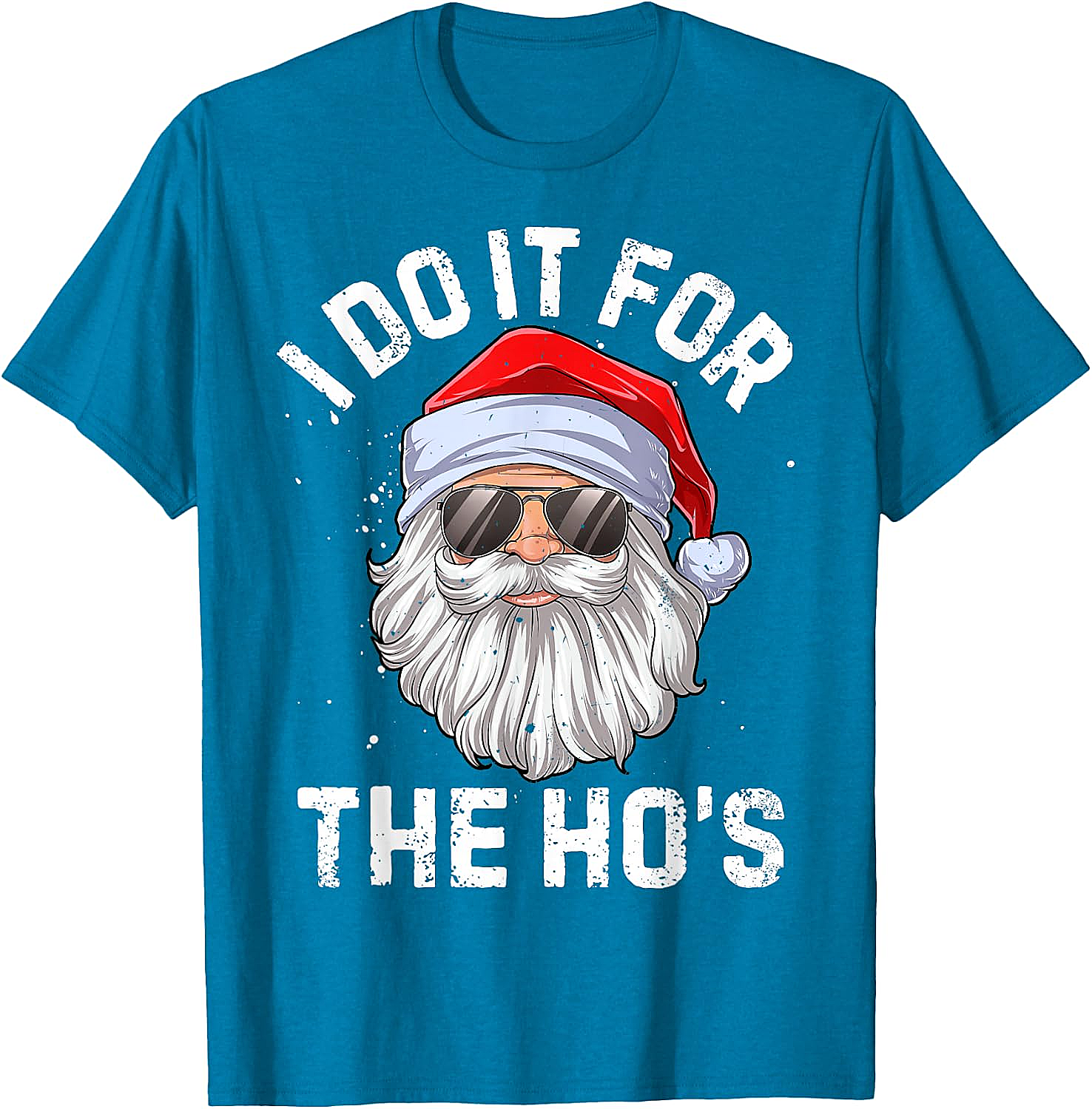  Funny I Do It For The Ho's Santa Christmas T-Shirt