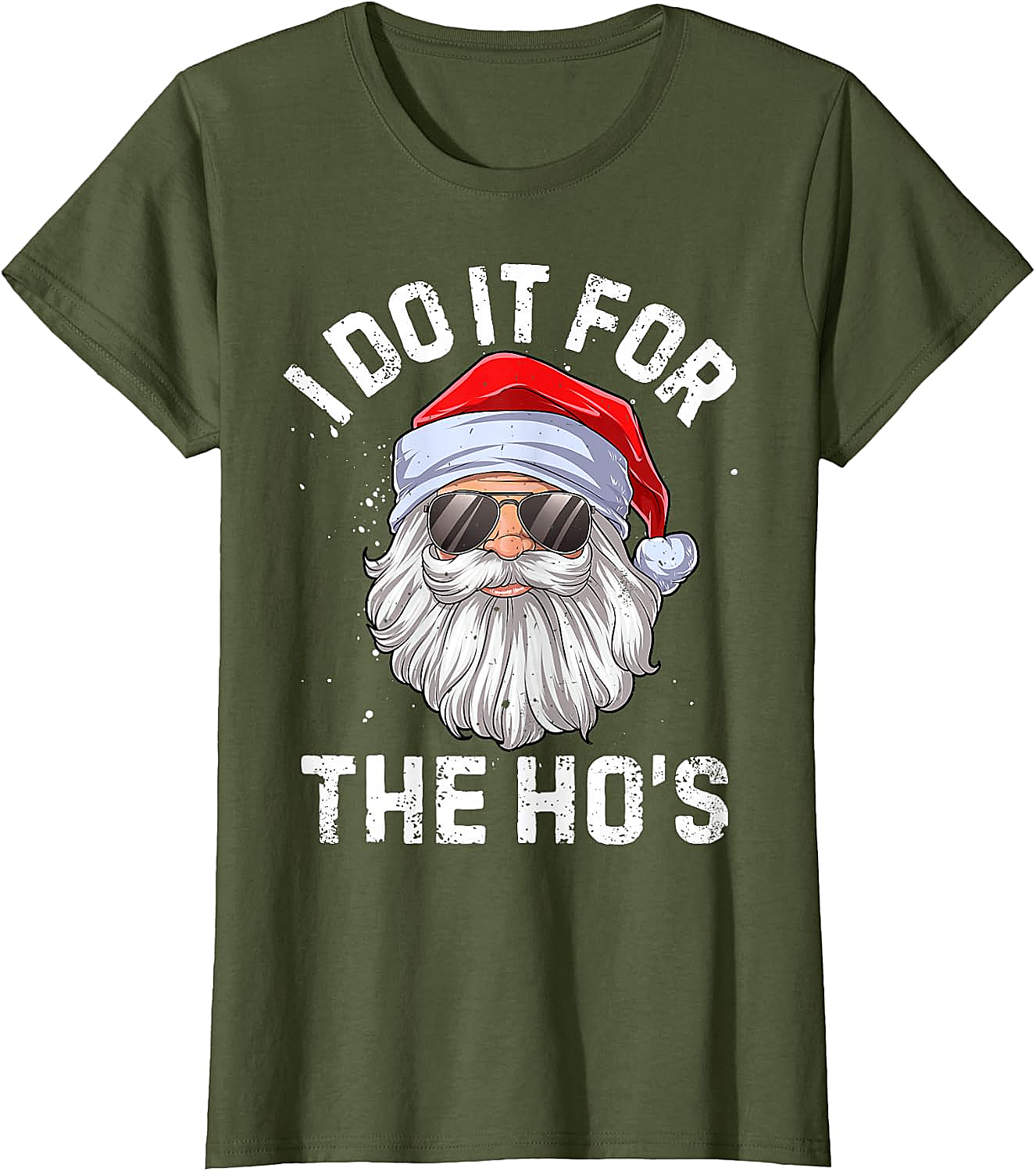  Funny I Do It For The Ho's Santa Christmas T-Shirt