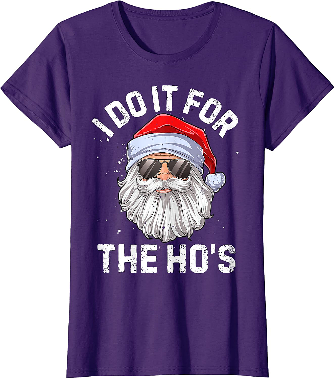  Funny I Do It For The Ho's Santa Christmas T-Shirt