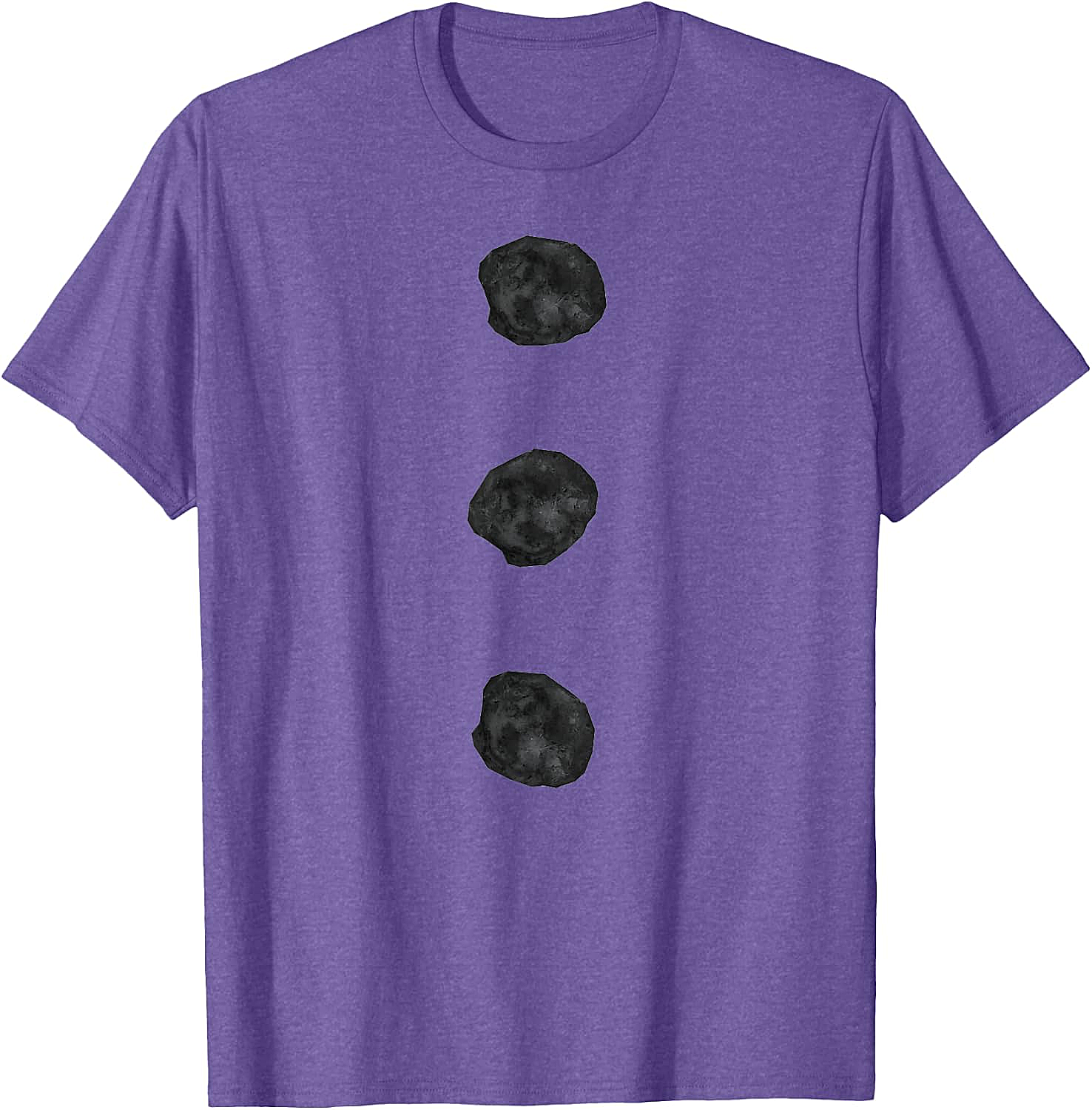 Snowman Costume T-Shirt Three Buttons White Tee Funny Christmas Shirt