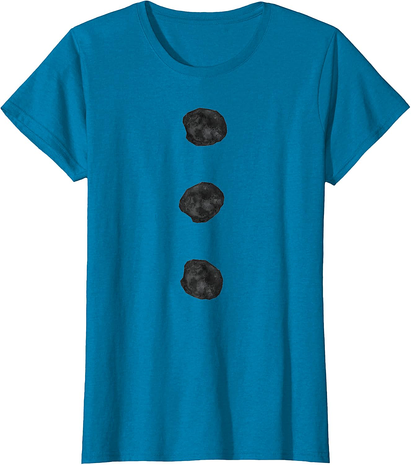 Snowman Costume T-Shirt Three Buttons White Tee Funny Christmas Shirt