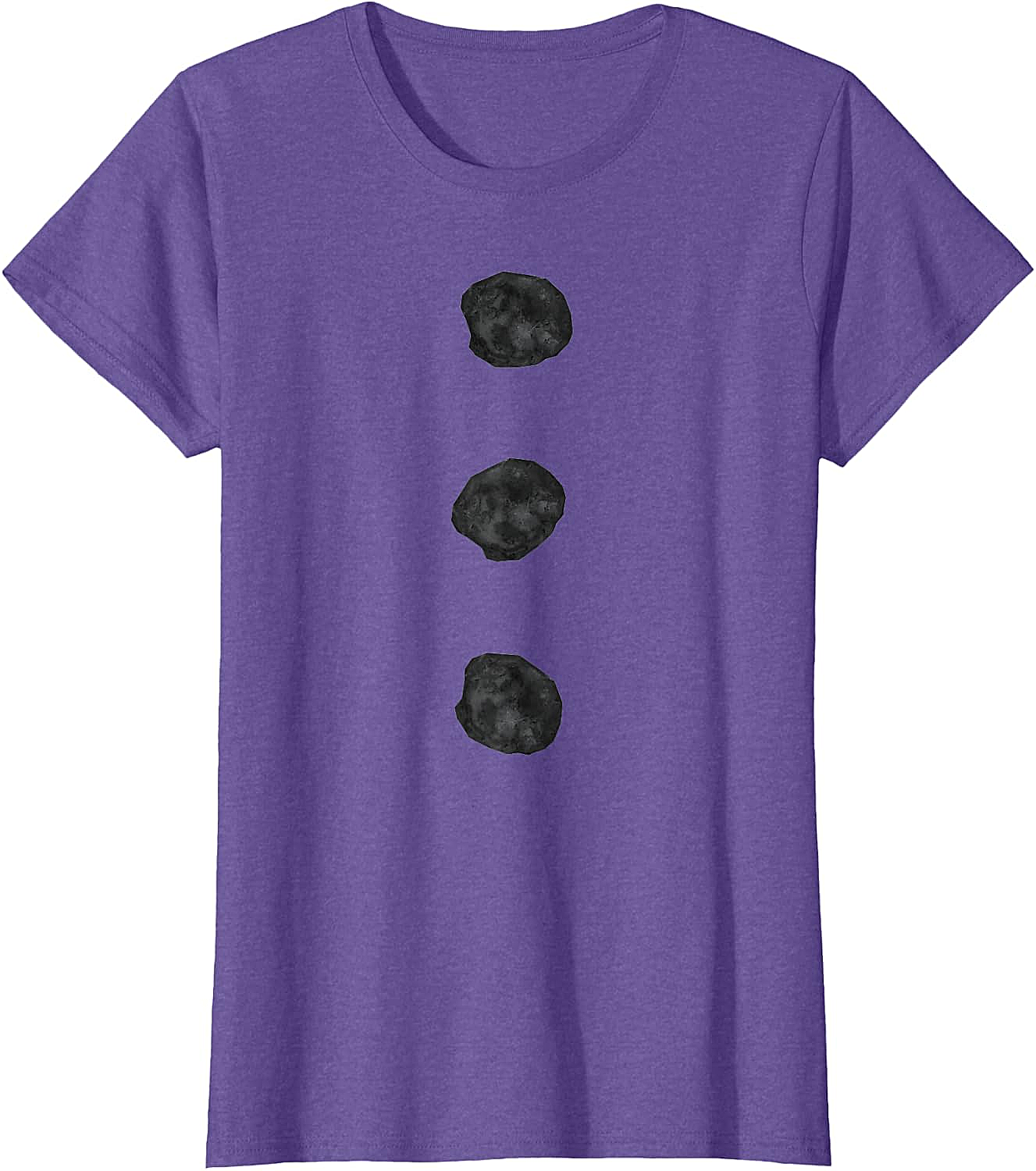 Snowman Costume T-Shirt Three Buttons White Tee Funny Christmas Shirt