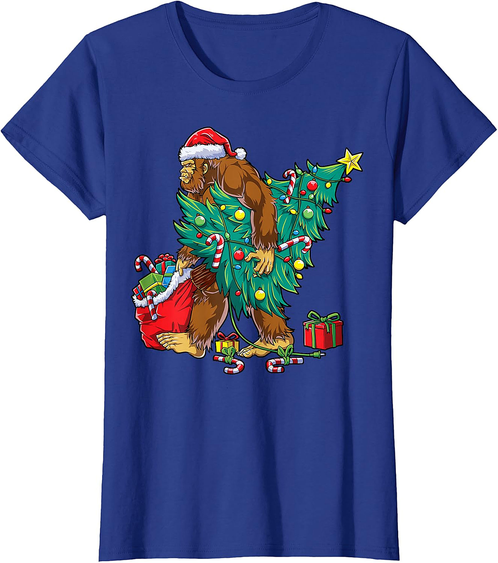 Bigfoot Christmas Tree Shirt | Funny Holiday Sasquatch