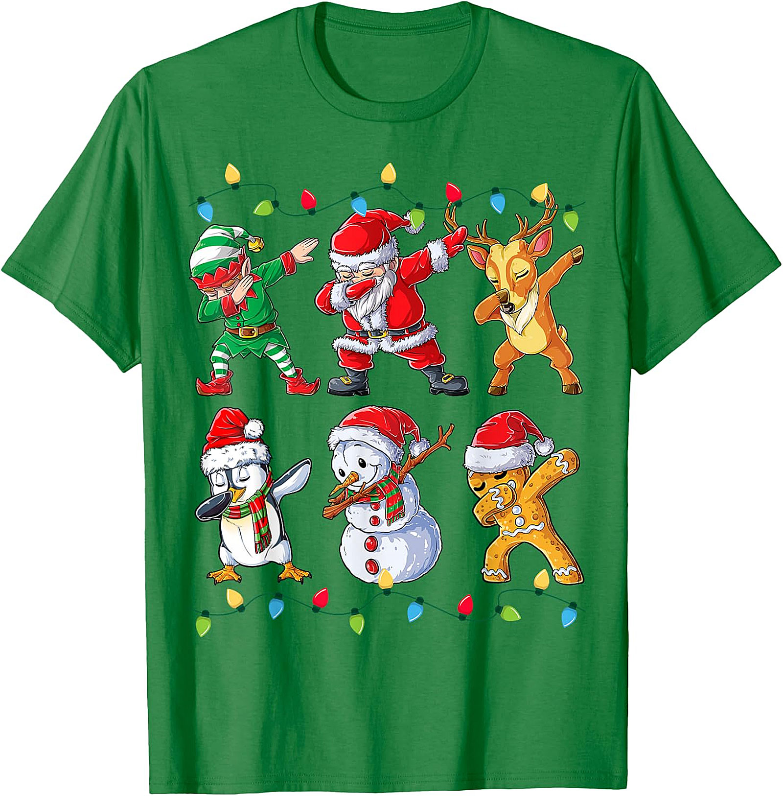 Dabbing Christmas Crew T-Shirt | Funny Holiday Tee