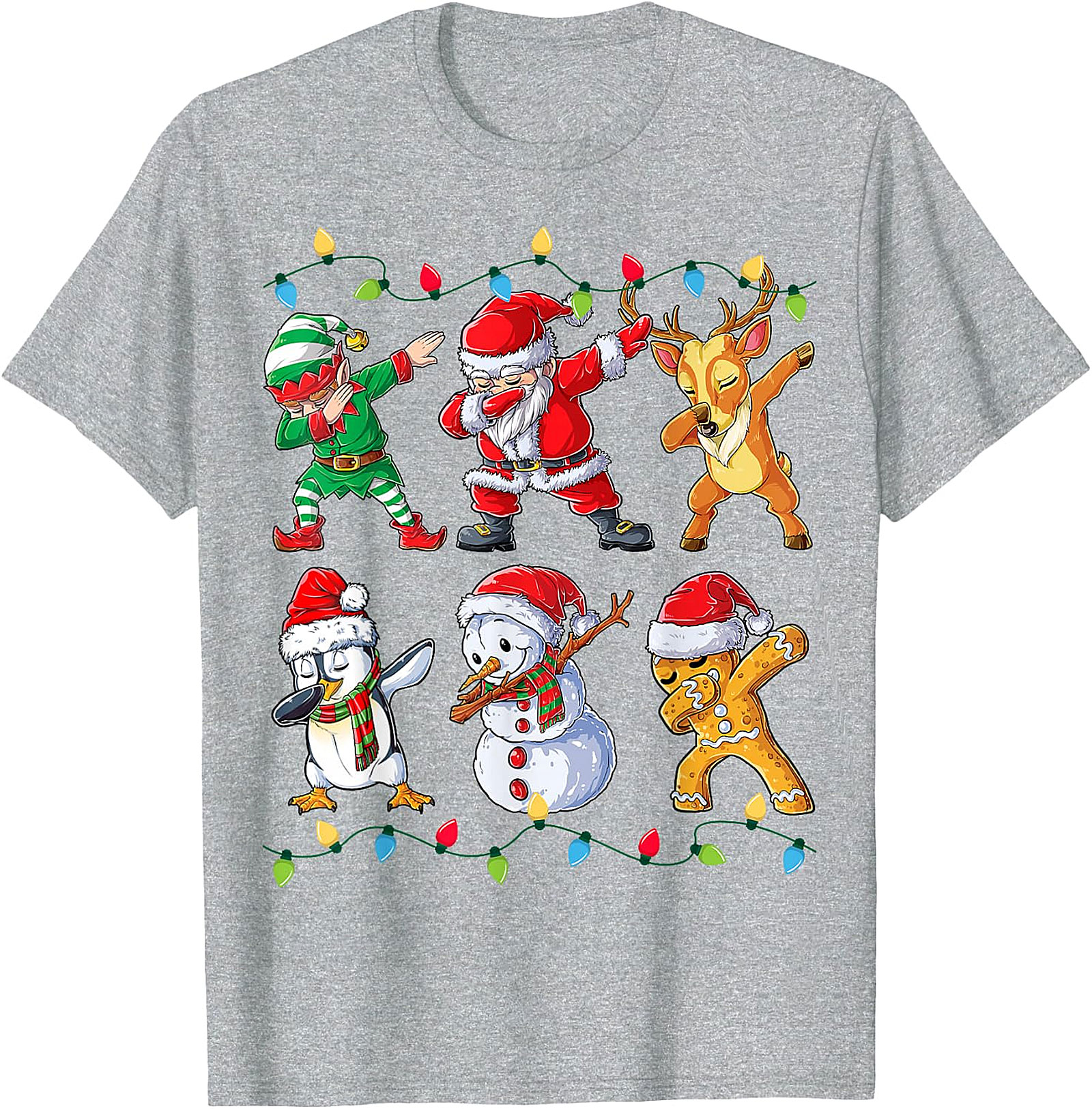 Dabbing Christmas Crew T-Shirt | Funny Holiday Tee