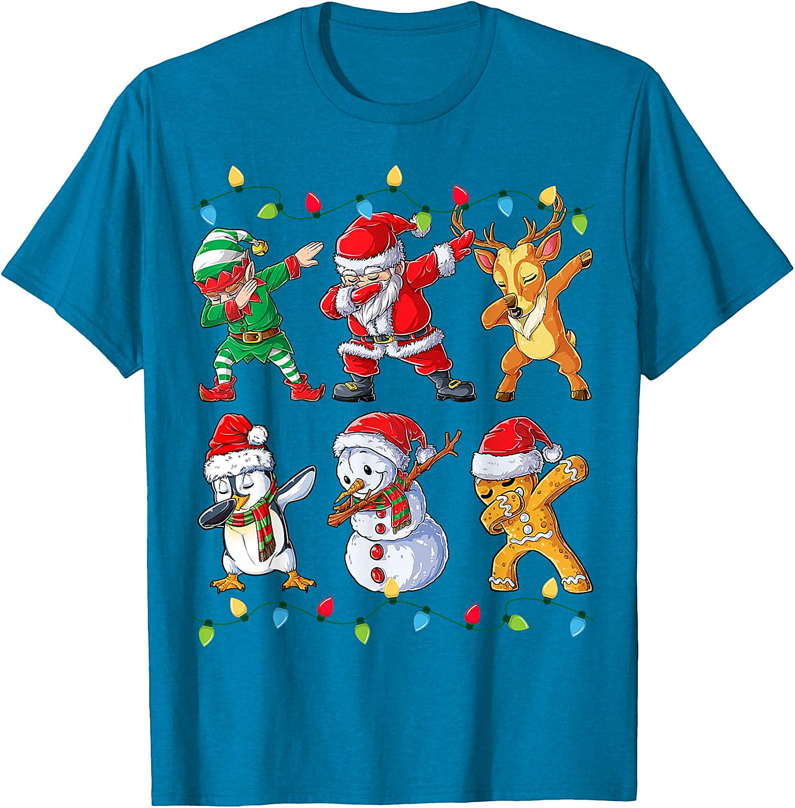 Dabbing Christmas Crew T-Shirt | Funny Holiday Tee