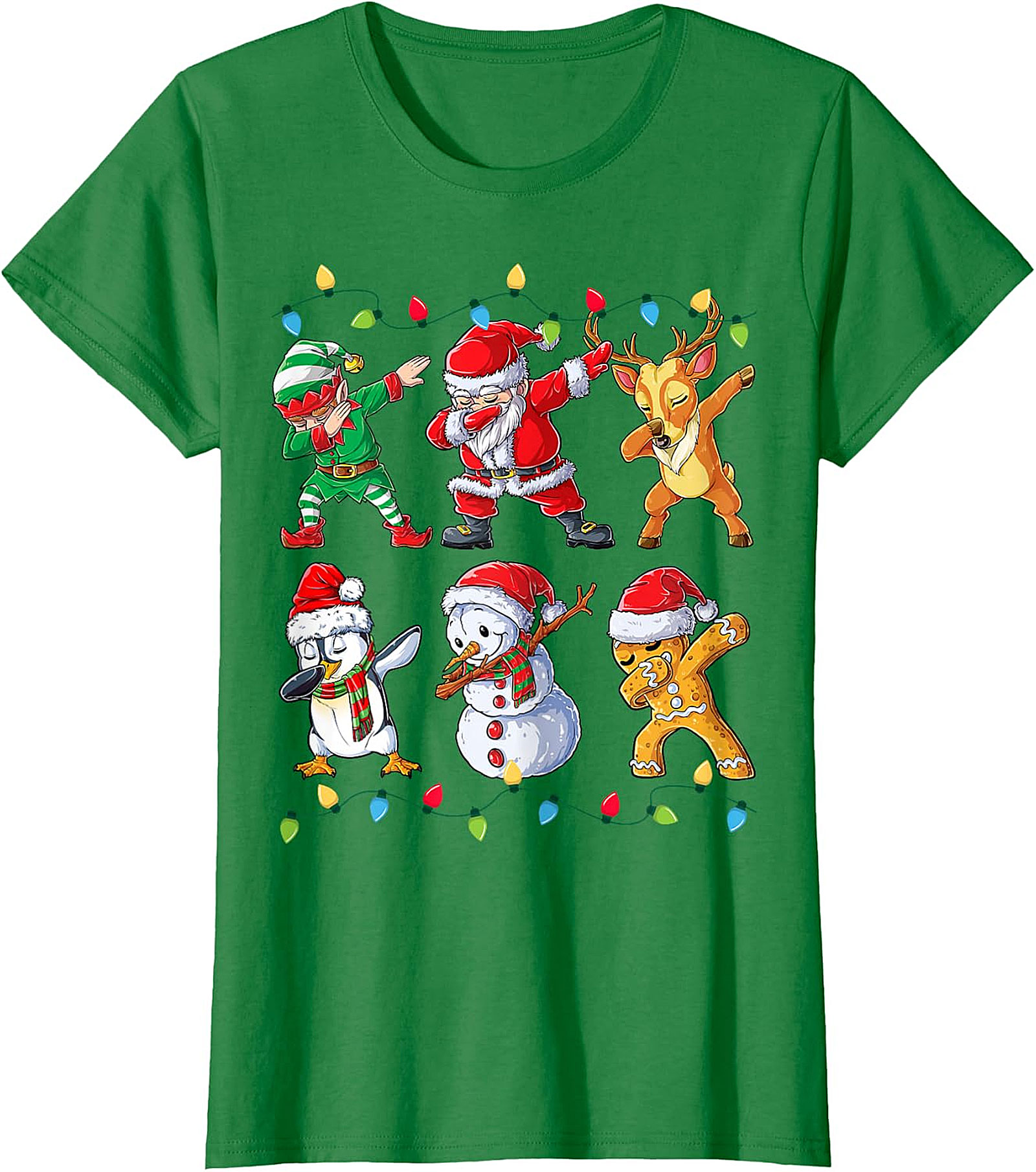 Dabbing Christmas Crew T-Shirt | Funny Holiday Tee
