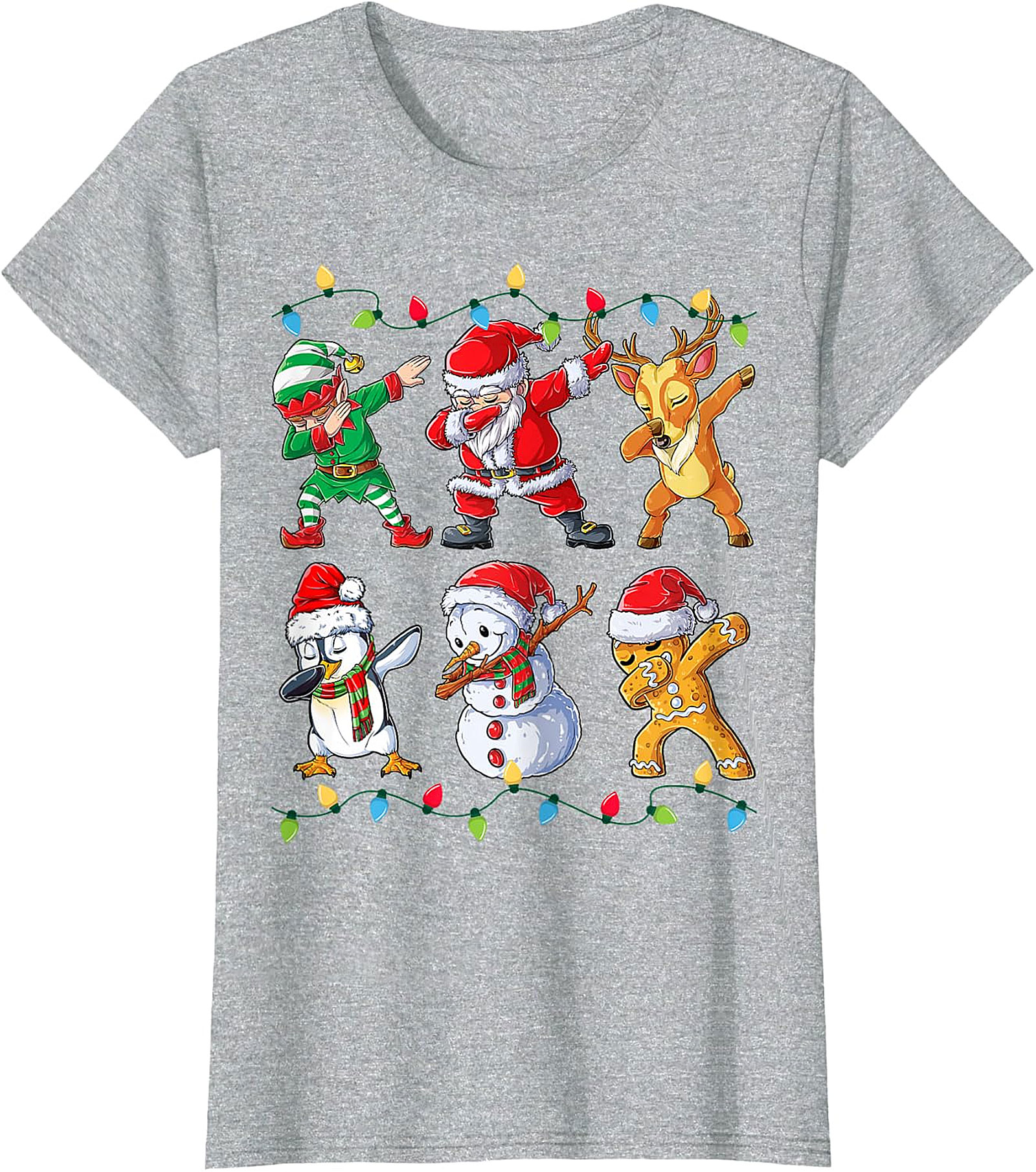Dabbing Christmas Crew T-Shirt | Funny Holiday Tee