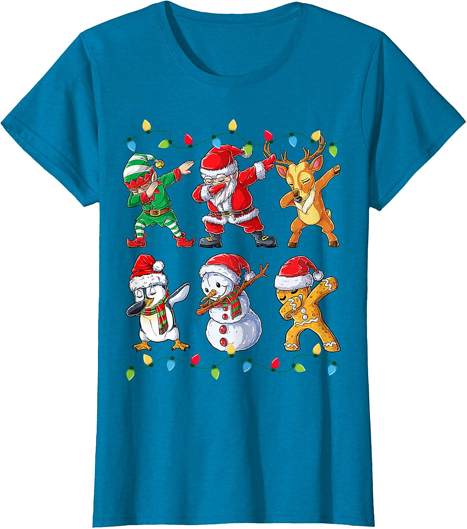 Dabbing Christmas Crew T-Shirt | Funny Holiday Tee