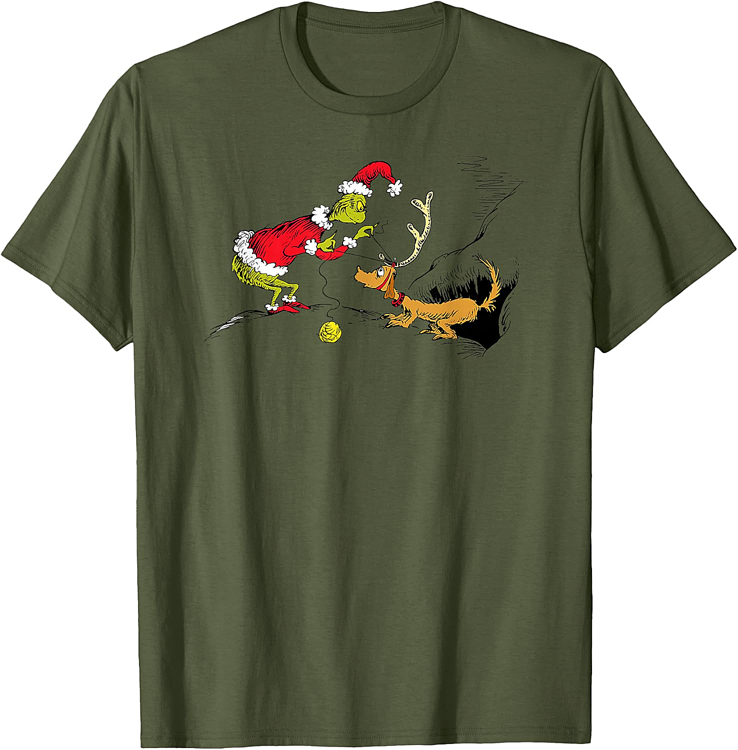 Grinch & Max Christmas T-Shirt Dr. Seuss Grinchmas Tee