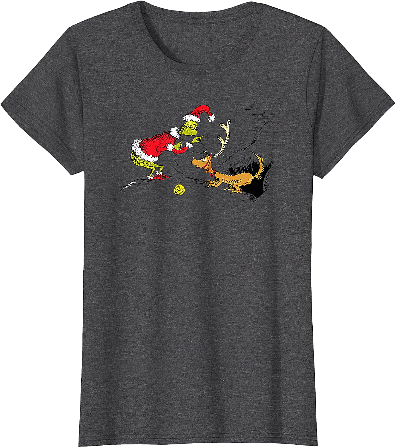 Grinch & Max Christmas T-Shirt Dr. Seuss Grinchmas Tee