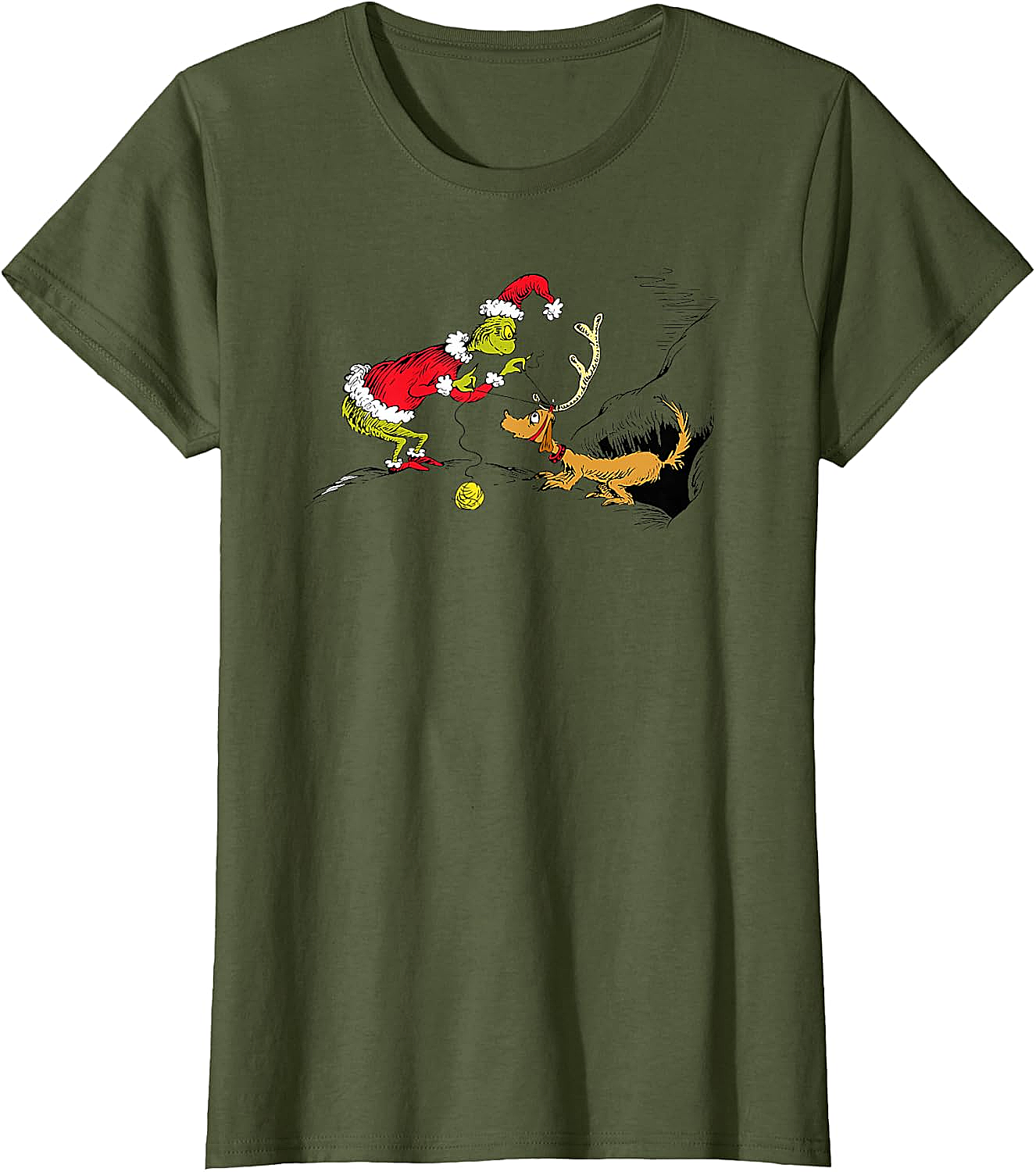 Grinch & Max Christmas T-Shirt Dr. Seuss Grinchmas Tee