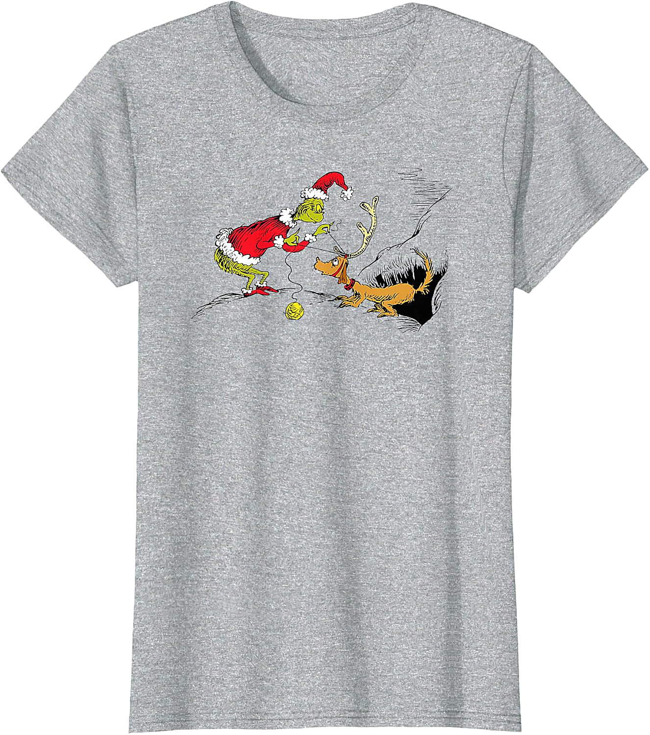 Grinch & Max Christmas T-Shirt Dr. Seuss Grinchmas Tee