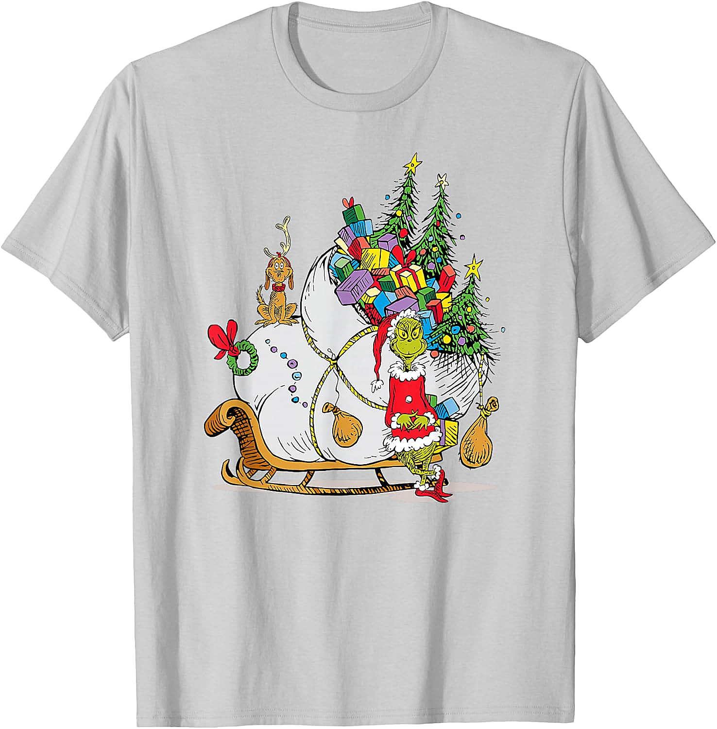 Grinch & Max Christmas T-Shirt Dr. Seuss Holiday Tee