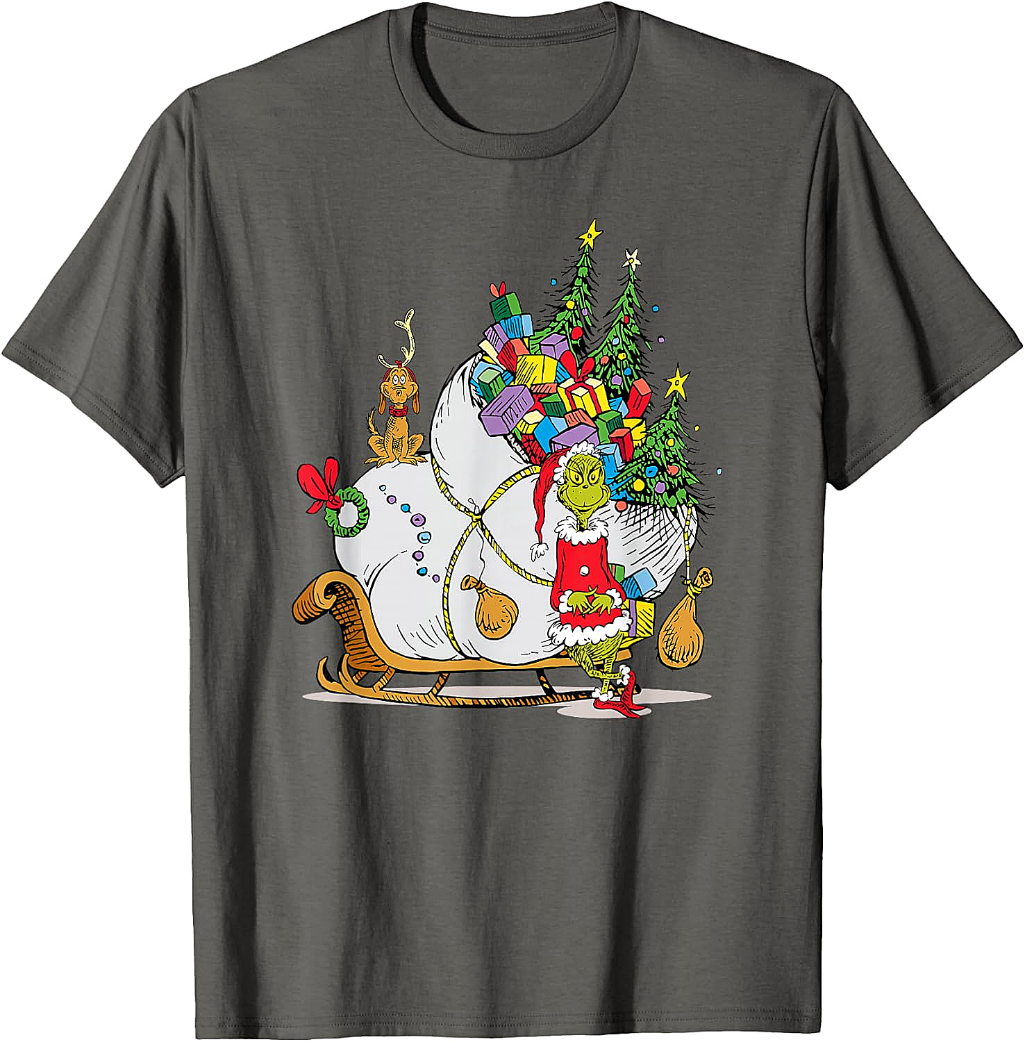 Grinch & Max Christmas T-Shirt Dr. Seuss Holiday Tee