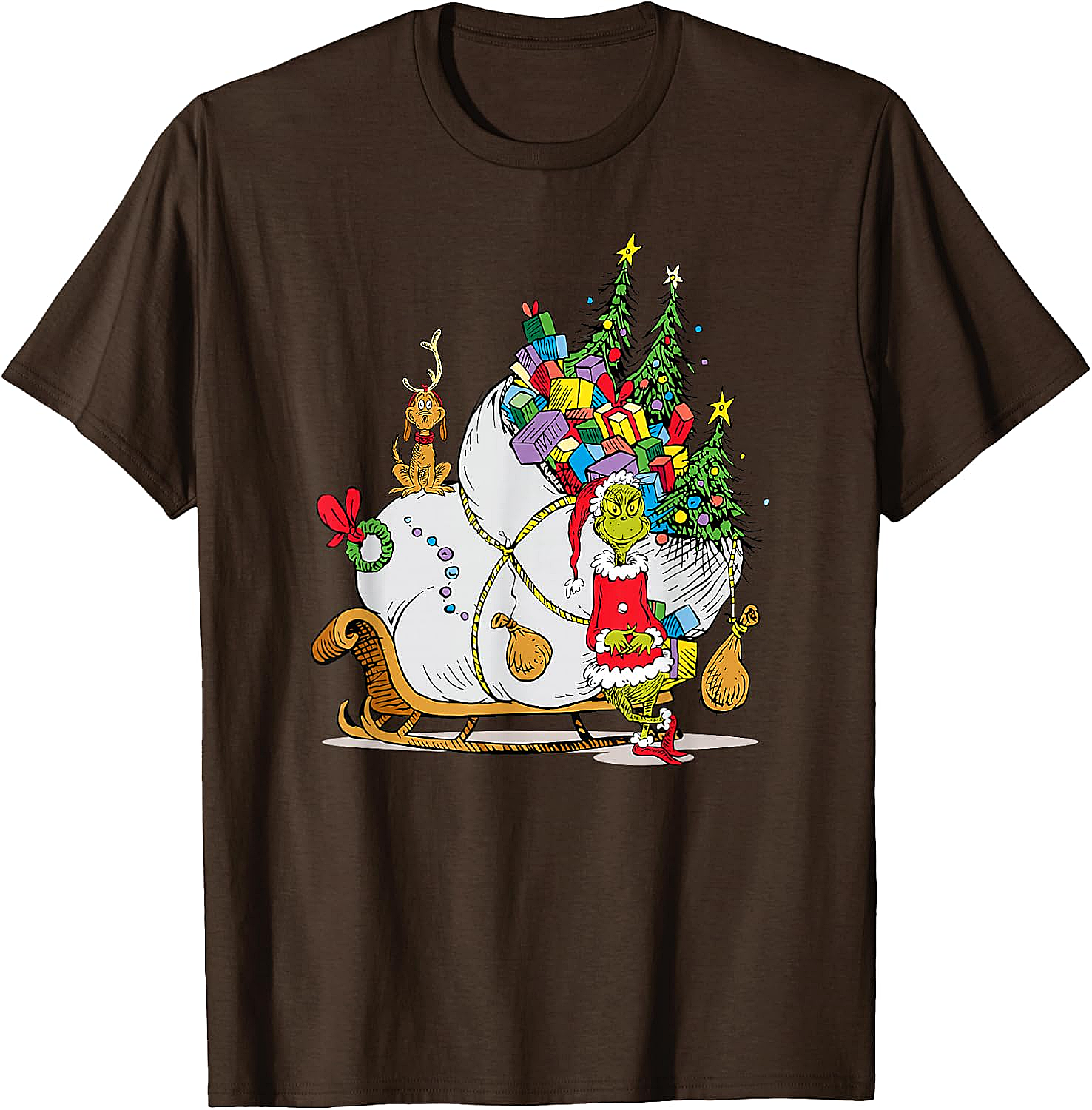 Grinch & Max Christmas T-Shirt Dr. Seuss Holiday Tee