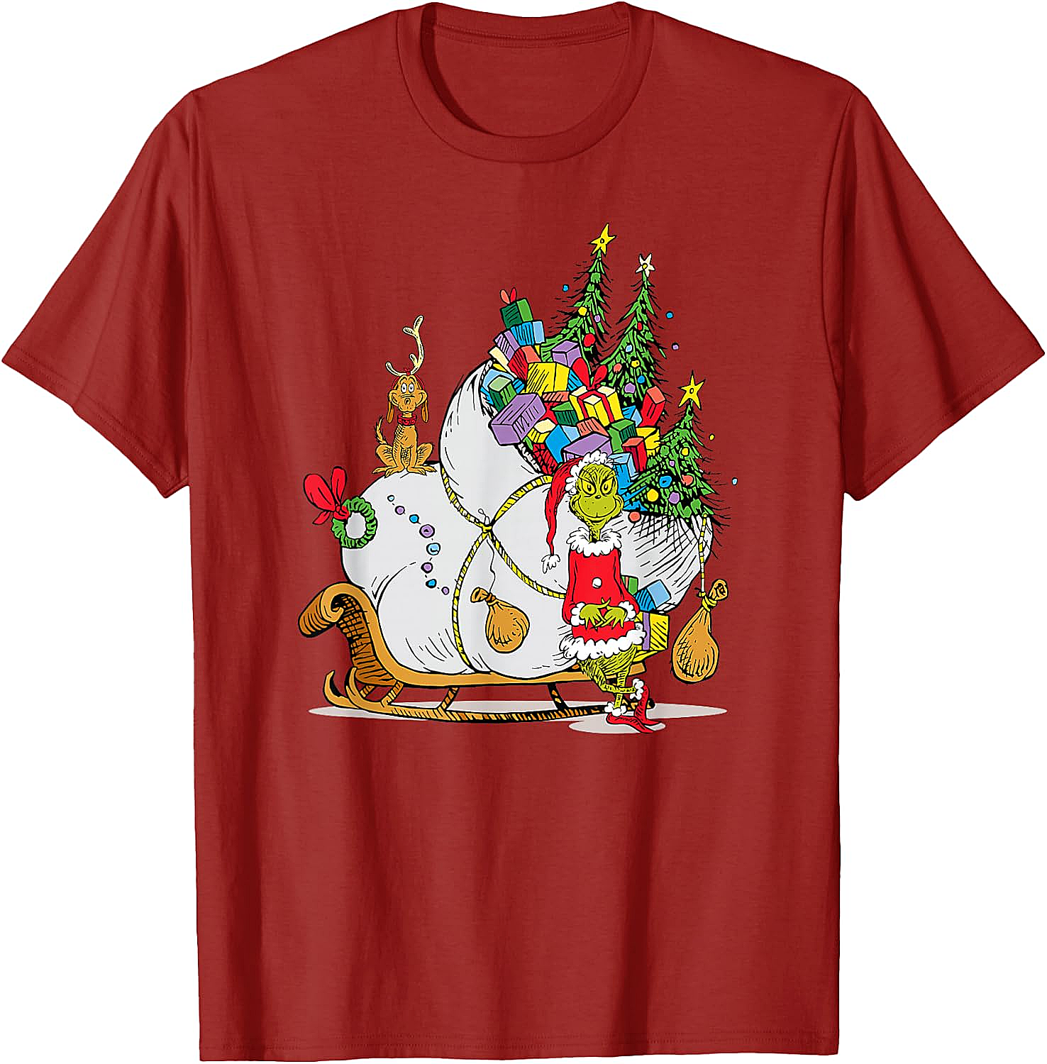 Grinch & Max Christmas T-Shirt Dr. Seuss Holiday Tee