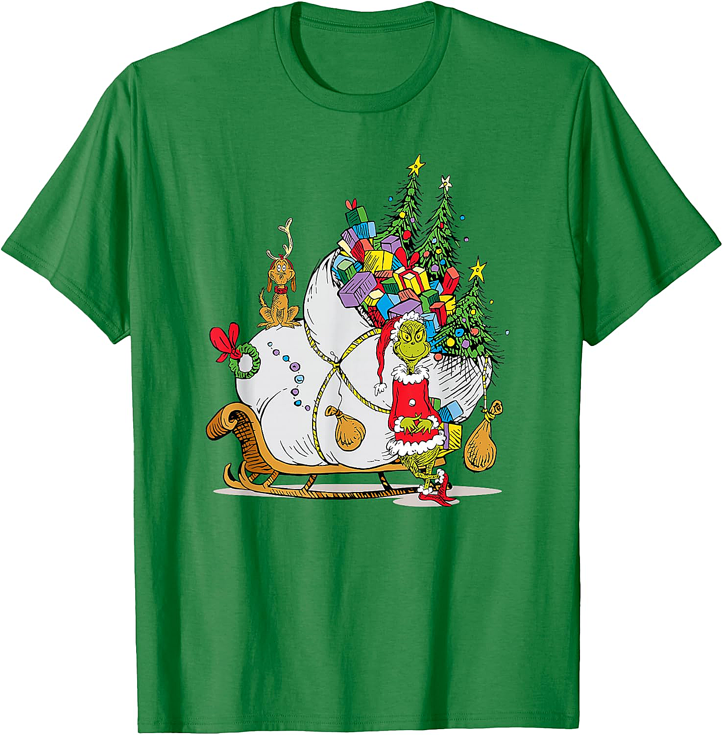 Grinch & Max Christmas T-Shirt Dr. Seuss Holiday Tee