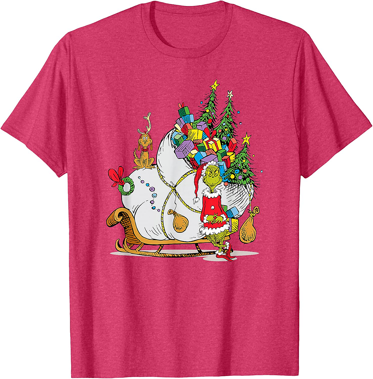 Grinch & Max Christmas T-Shirt Dr. Seuss Holiday Tee