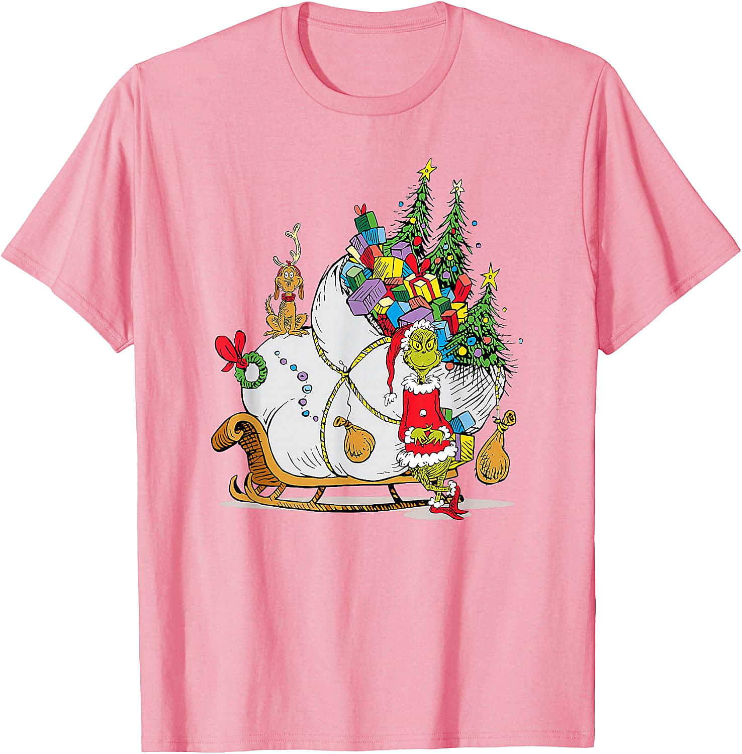 Grinch & Max Christmas T-Shirt Dr. Seuss Holiday Tee
