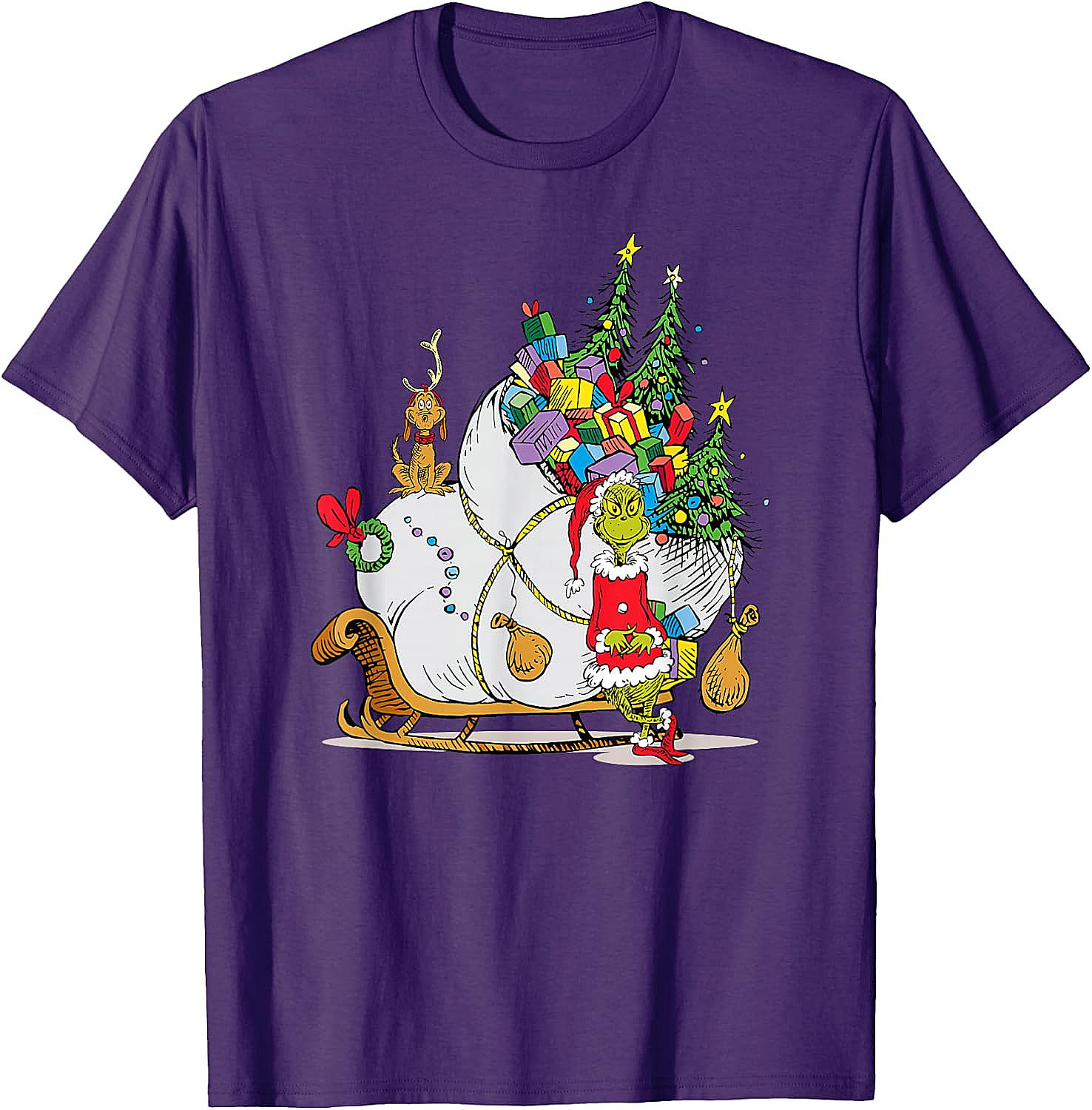 Grinch & Max Christmas T-Shirt Dr. Seuss Holiday Tee