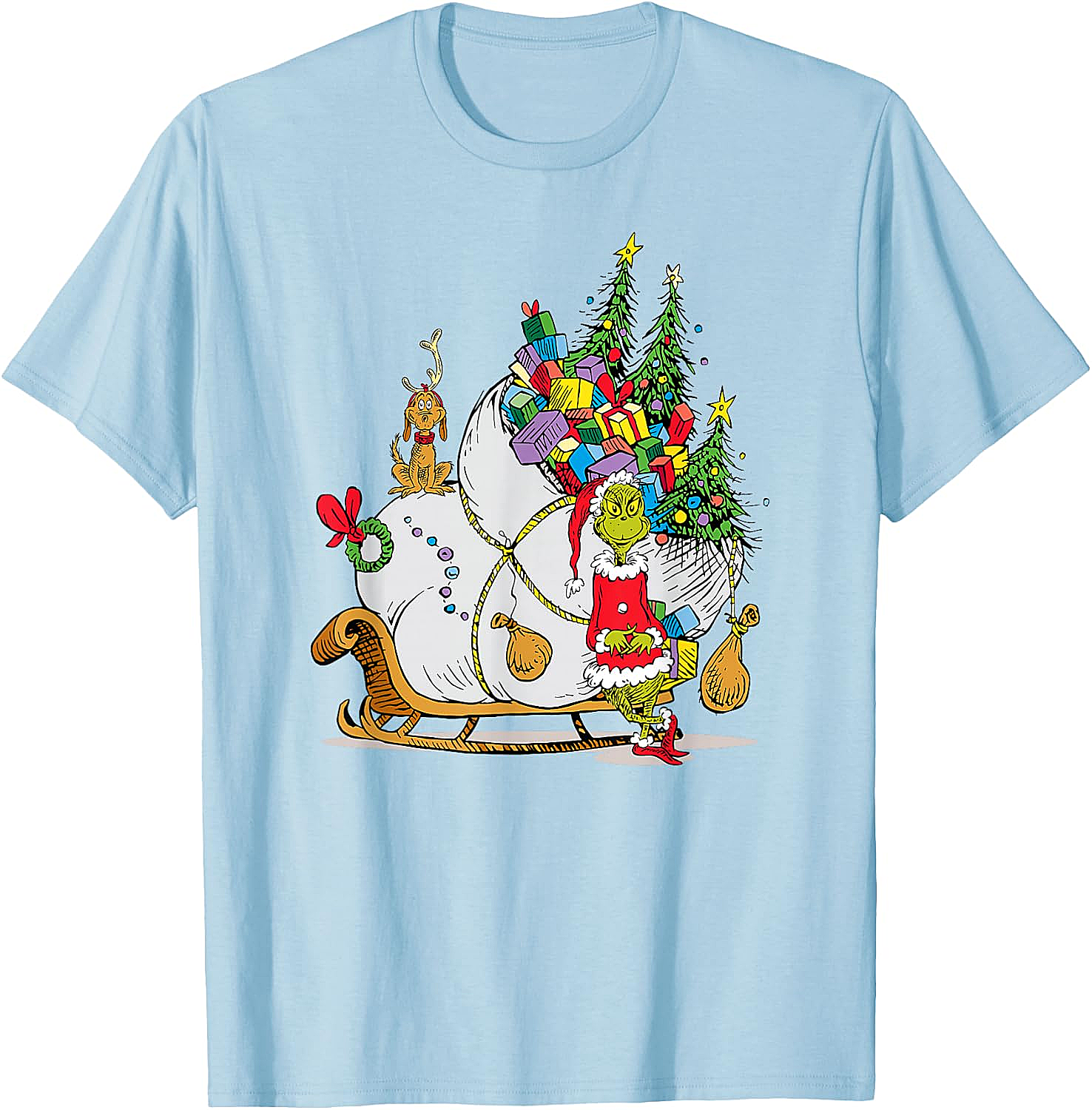 Grinch & Max Christmas T-Shirt Dr. Seuss Holiday Tee