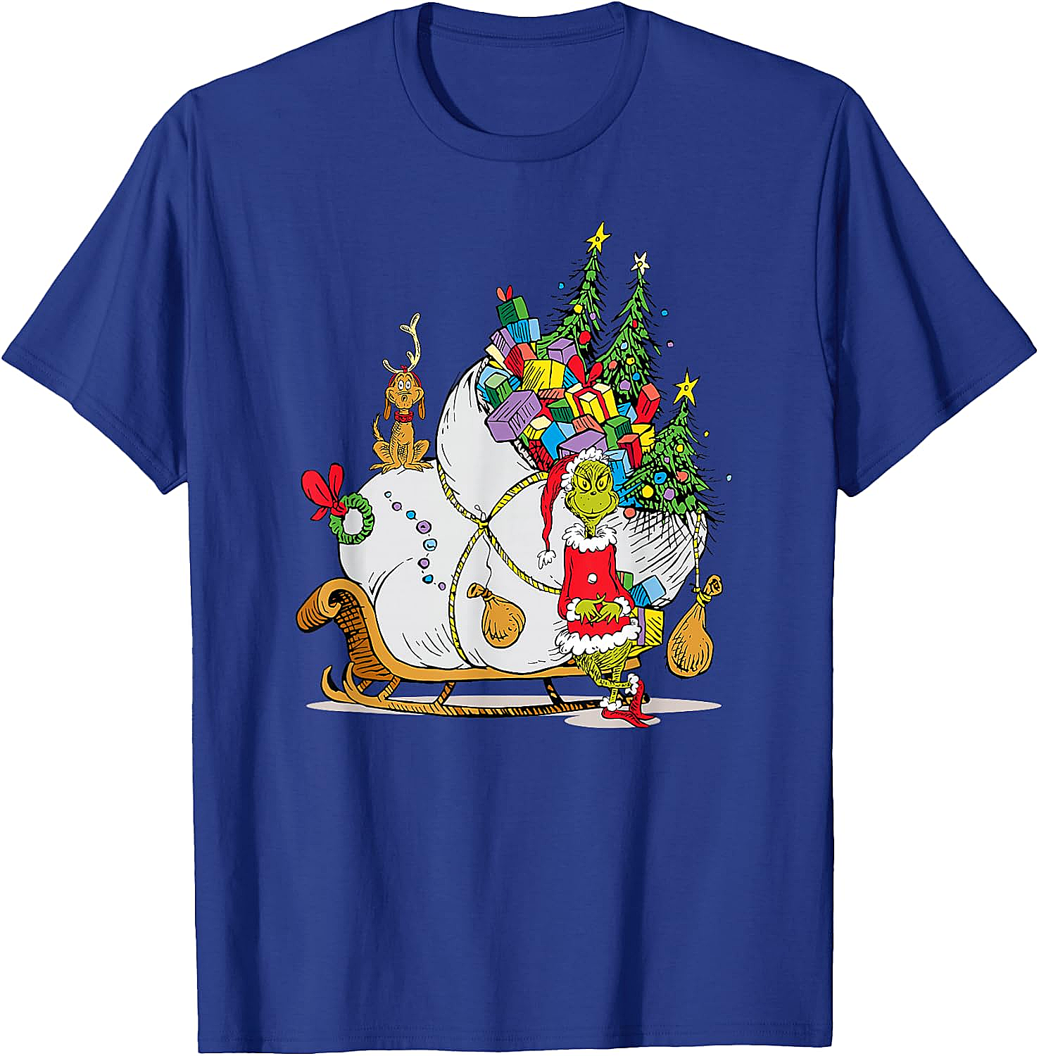 Grinch & Max Christmas T-Shirt Dr. Seuss Holiday Tee