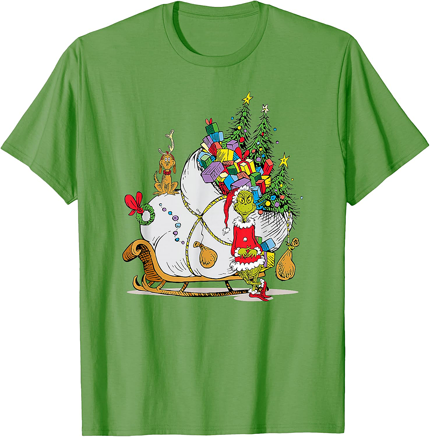 Grinch & Max Christmas T-Shirt Dr. Seuss Holiday Tee
