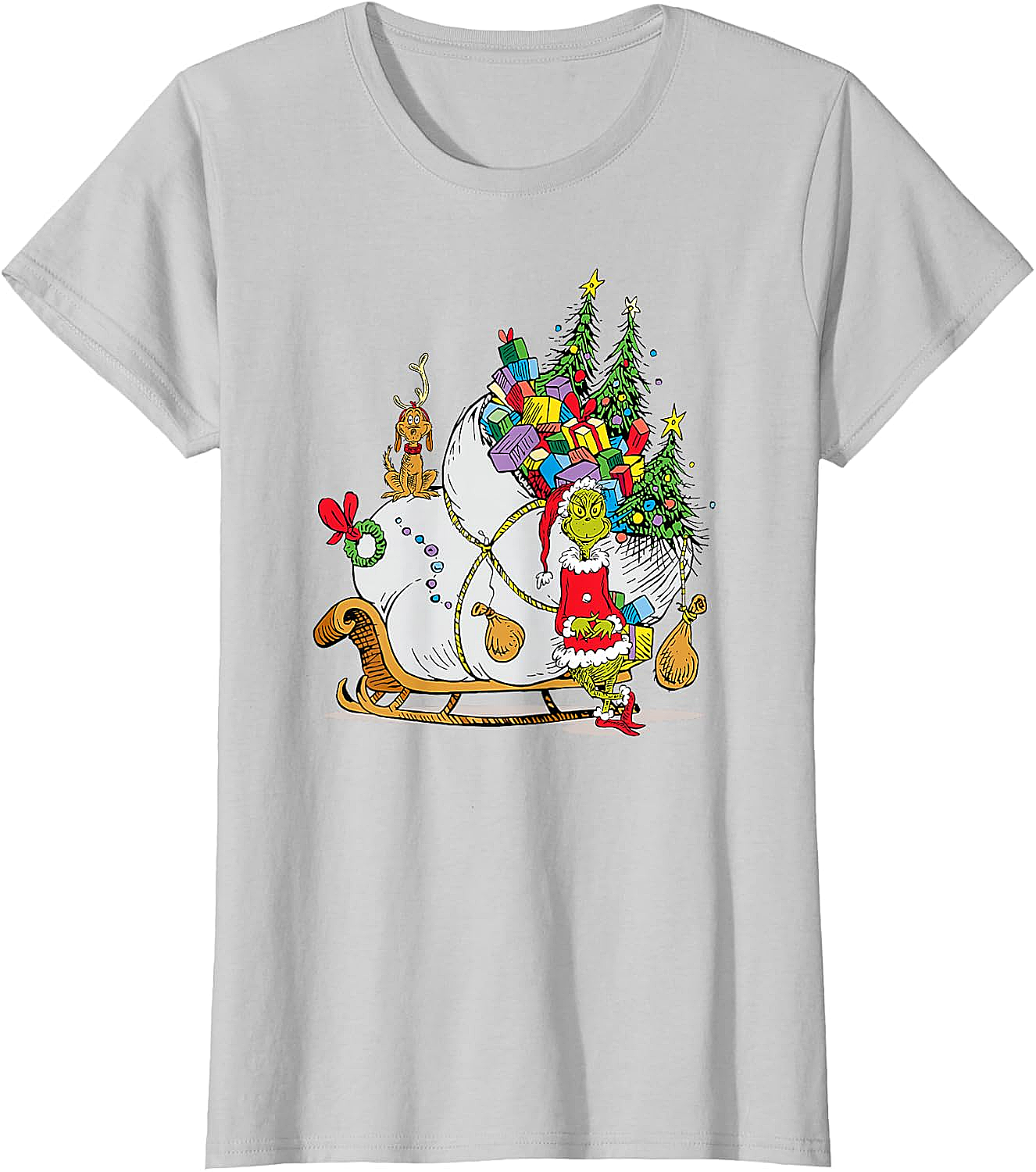 Grinch & Max Christmas T-Shirt Dr. Seuss Holiday Tee