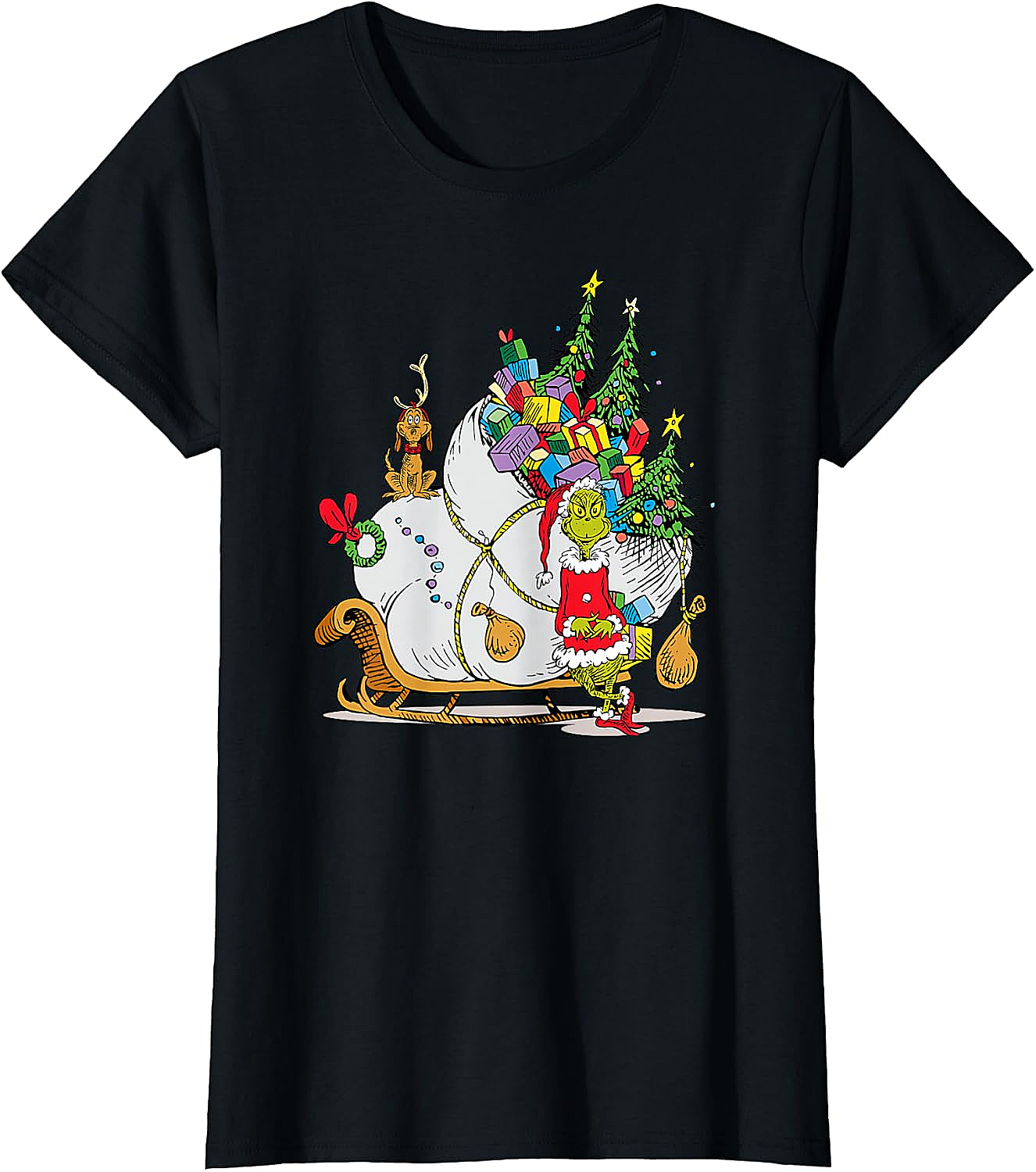 Grinch & Max Christmas T-Shirt Dr. Seuss Holiday Tee