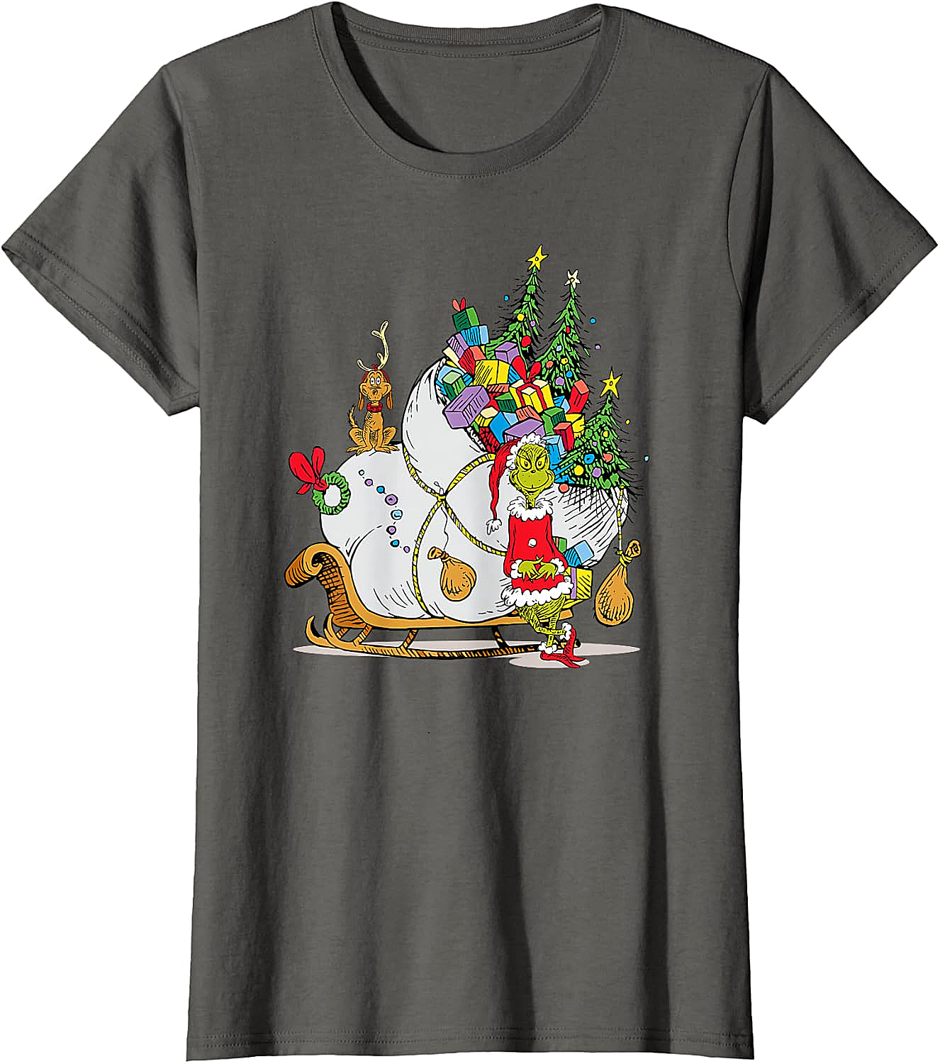 Grinch & Max Christmas T-Shirt Dr. Seuss Holiday Tee