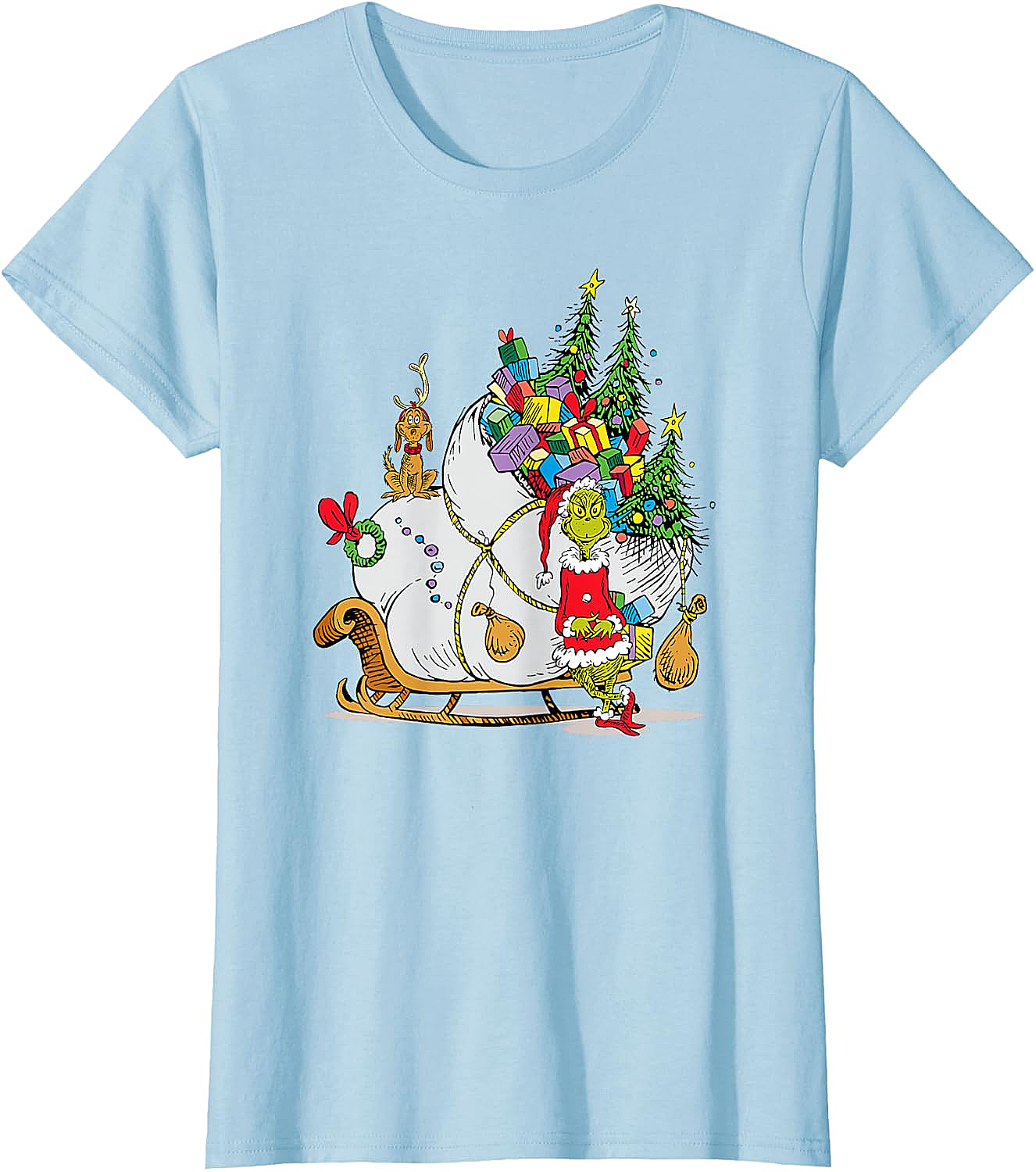 Grinch & Max Christmas T-Shirt Dr. Seuss Holiday Tee