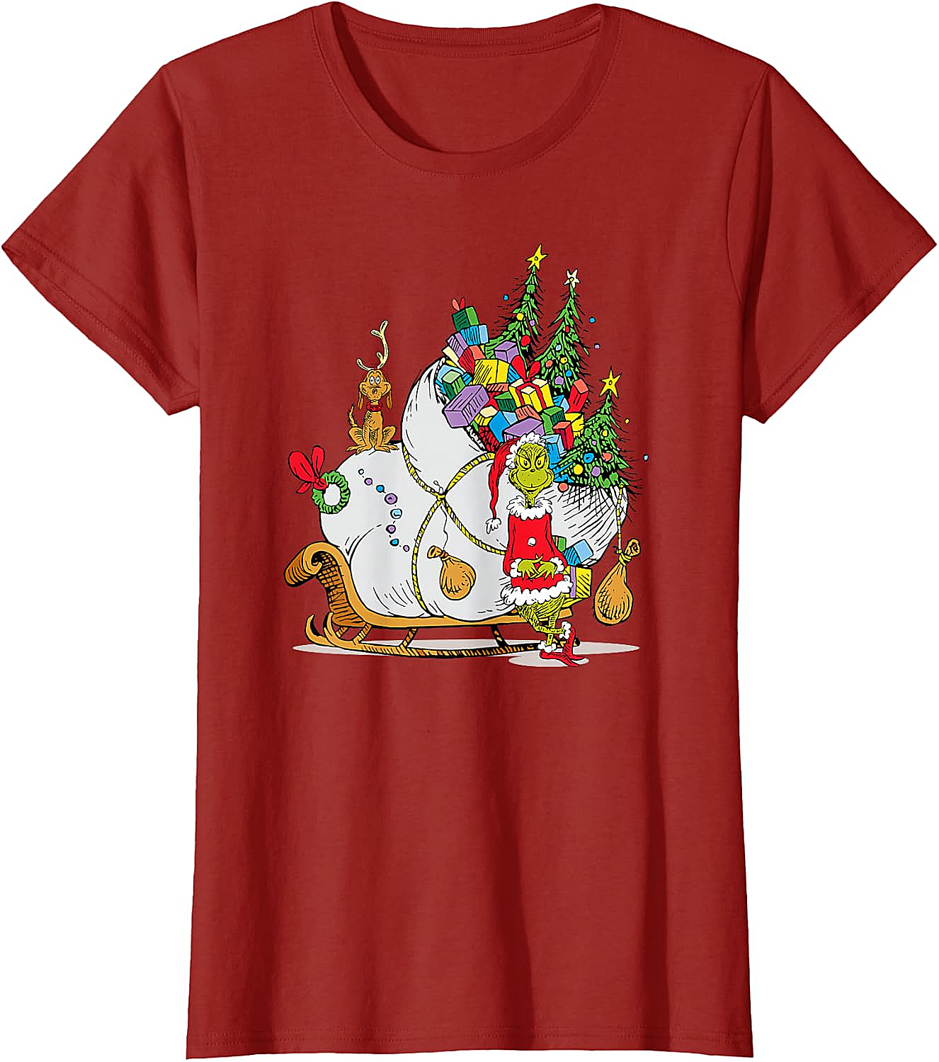Grinch & Max Christmas T-Shirt Dr. Seuss Holiday Tee