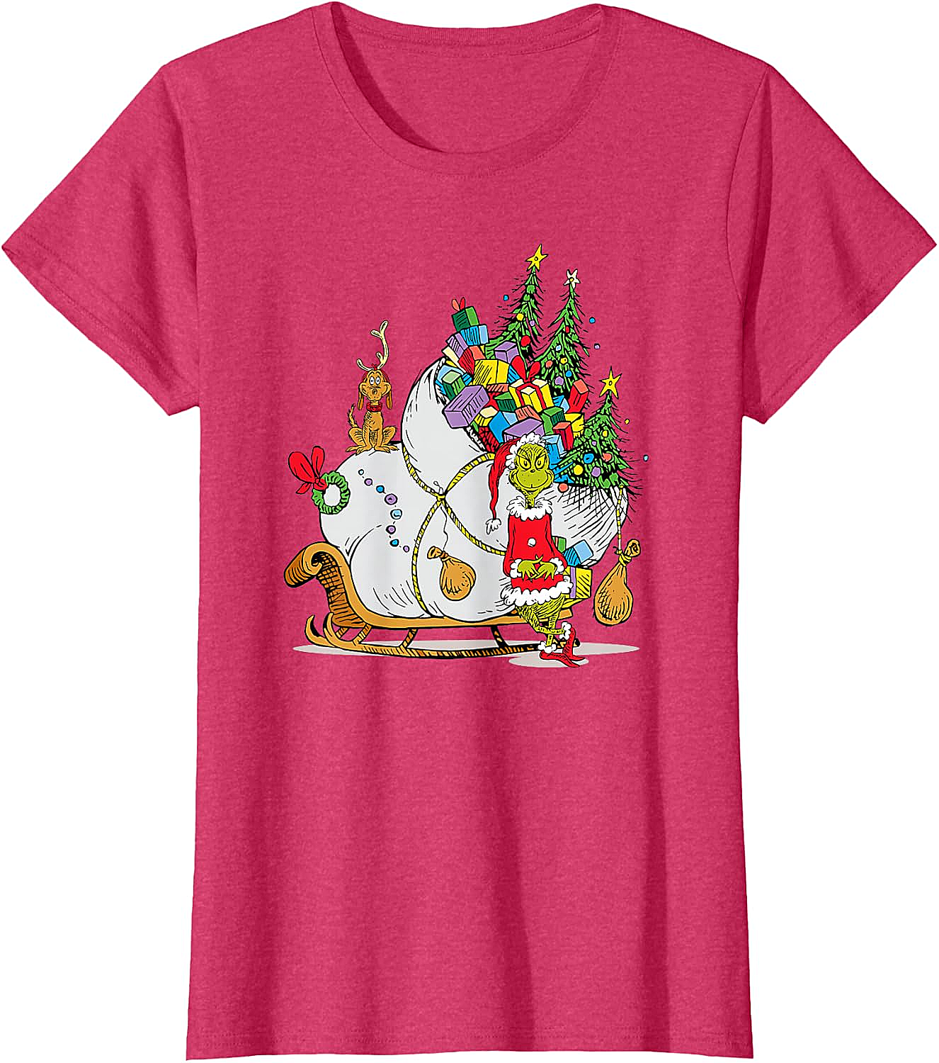 Grinch & Max Christmas T-Shirt Dr. Seuss Holiday Tee