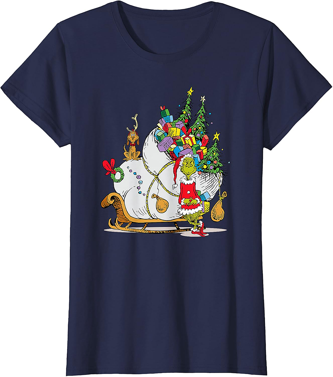 Grinch & Max Christmas T-Shirt Dr. Seuss Holiday Tee