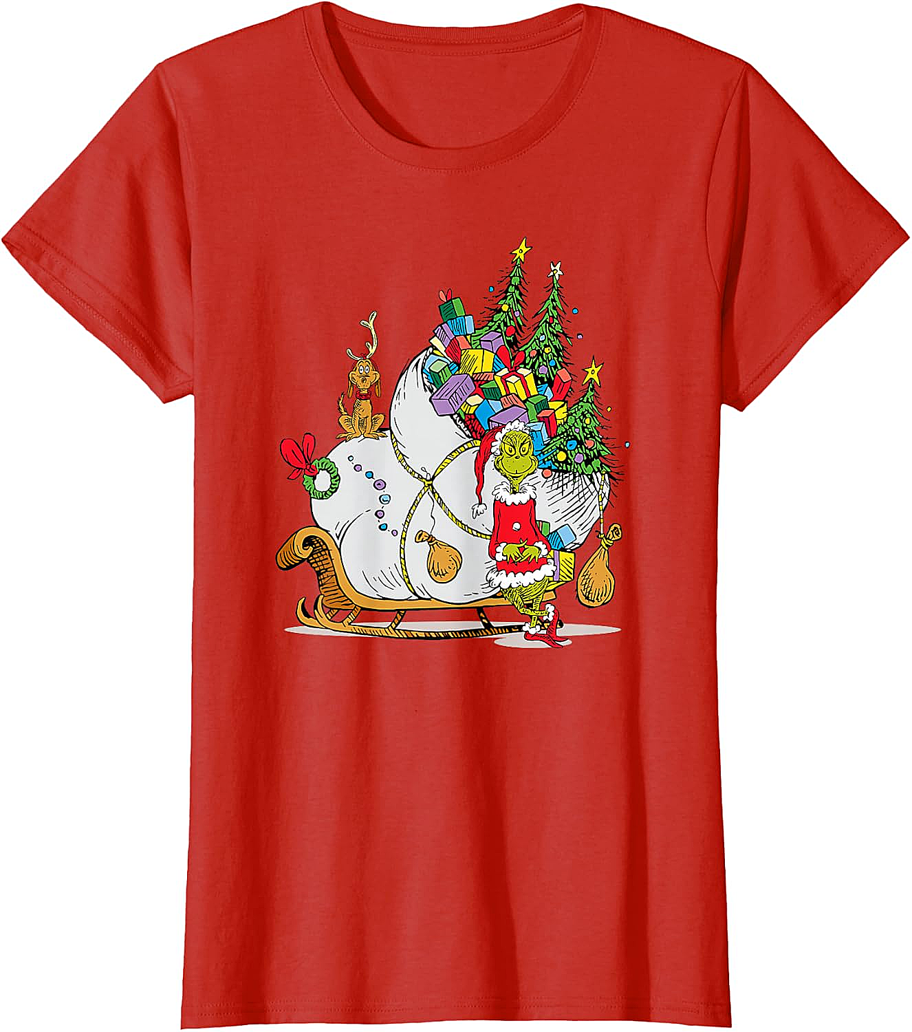 Grinch & Max Christmas T-Shirt Dr. Seuss Holiday Tee