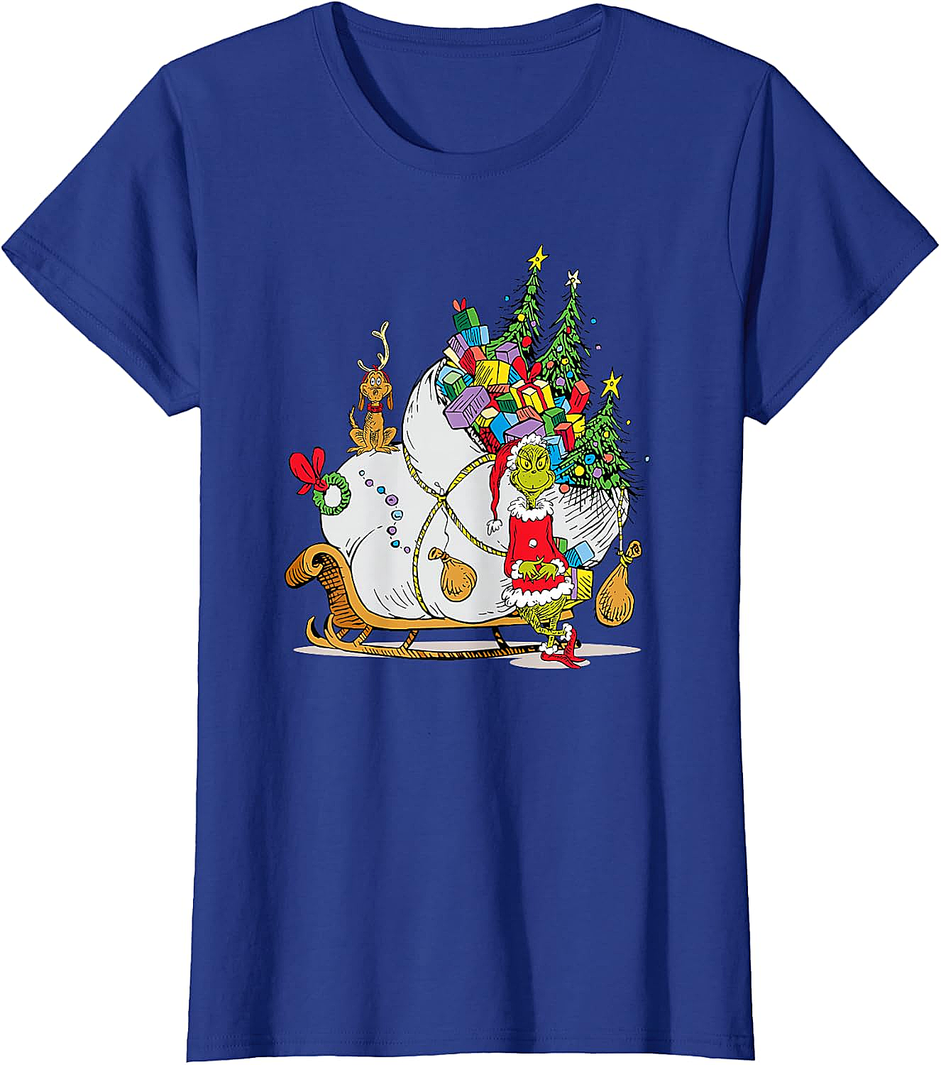 Grinch & Max Christmas T-Shirt Dr. Seuss Holiday Tee