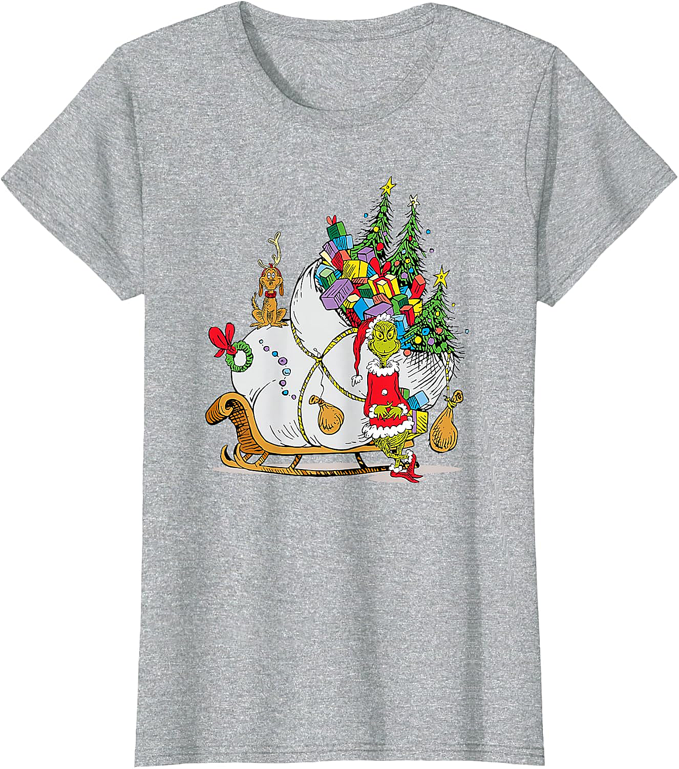 Grinch & Max Christmas T-Shirt Dr. Seuss Holiday Tee