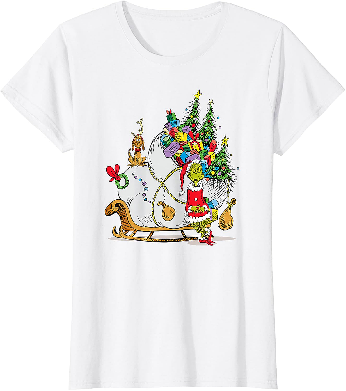 Grinch & Max Christmas T-Shirt Dr. Seuss Holiday Tee