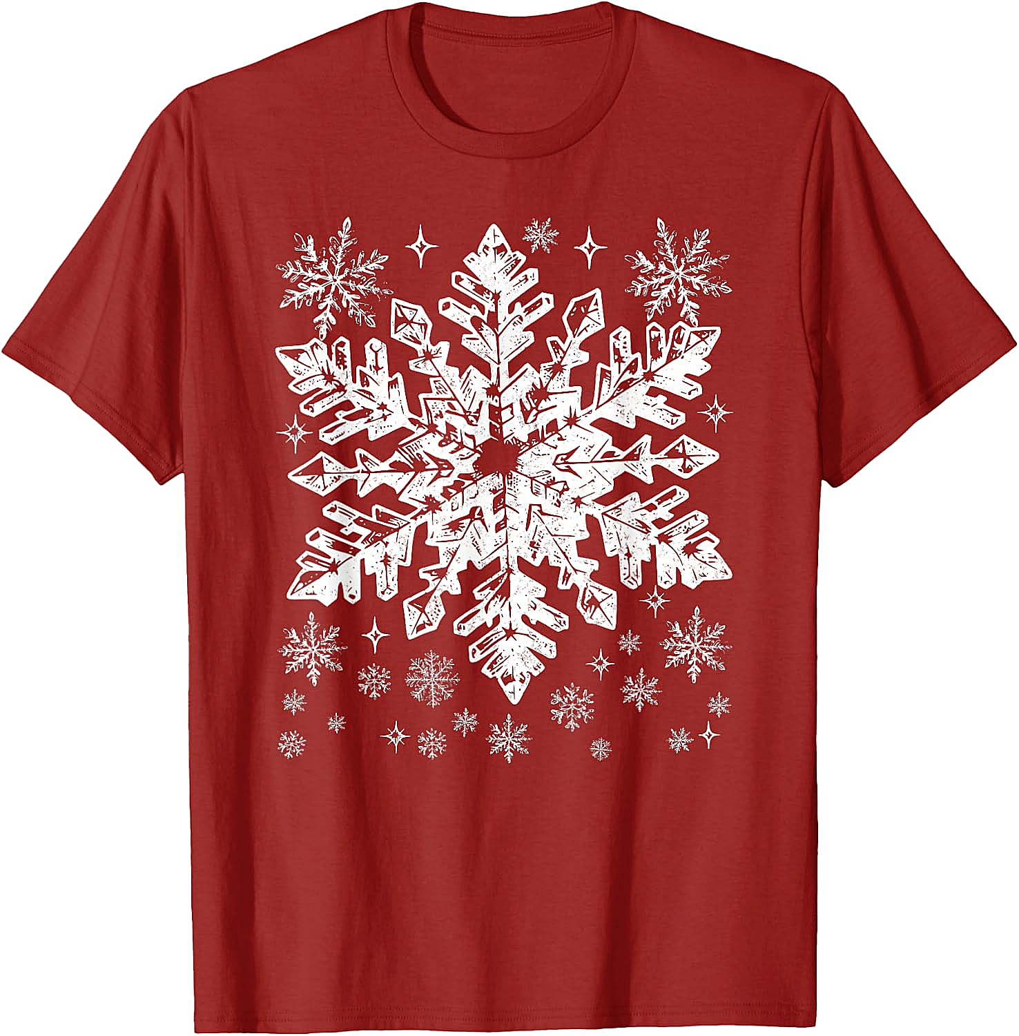  Snowflake T-Shirt Winter Christmas Graphic Tee