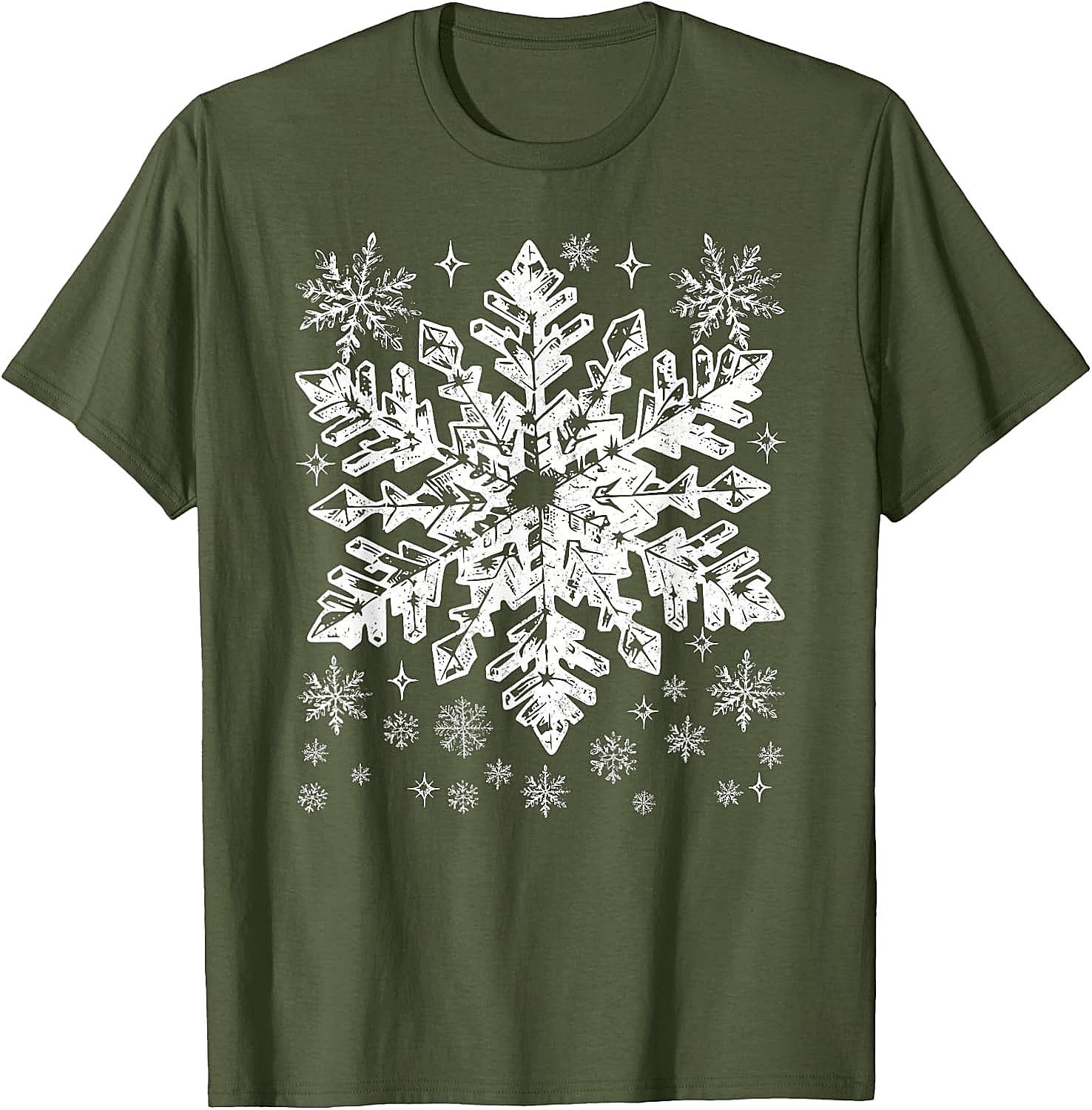  Snowflake T-Shirt Winter Christmas Graphic Tee