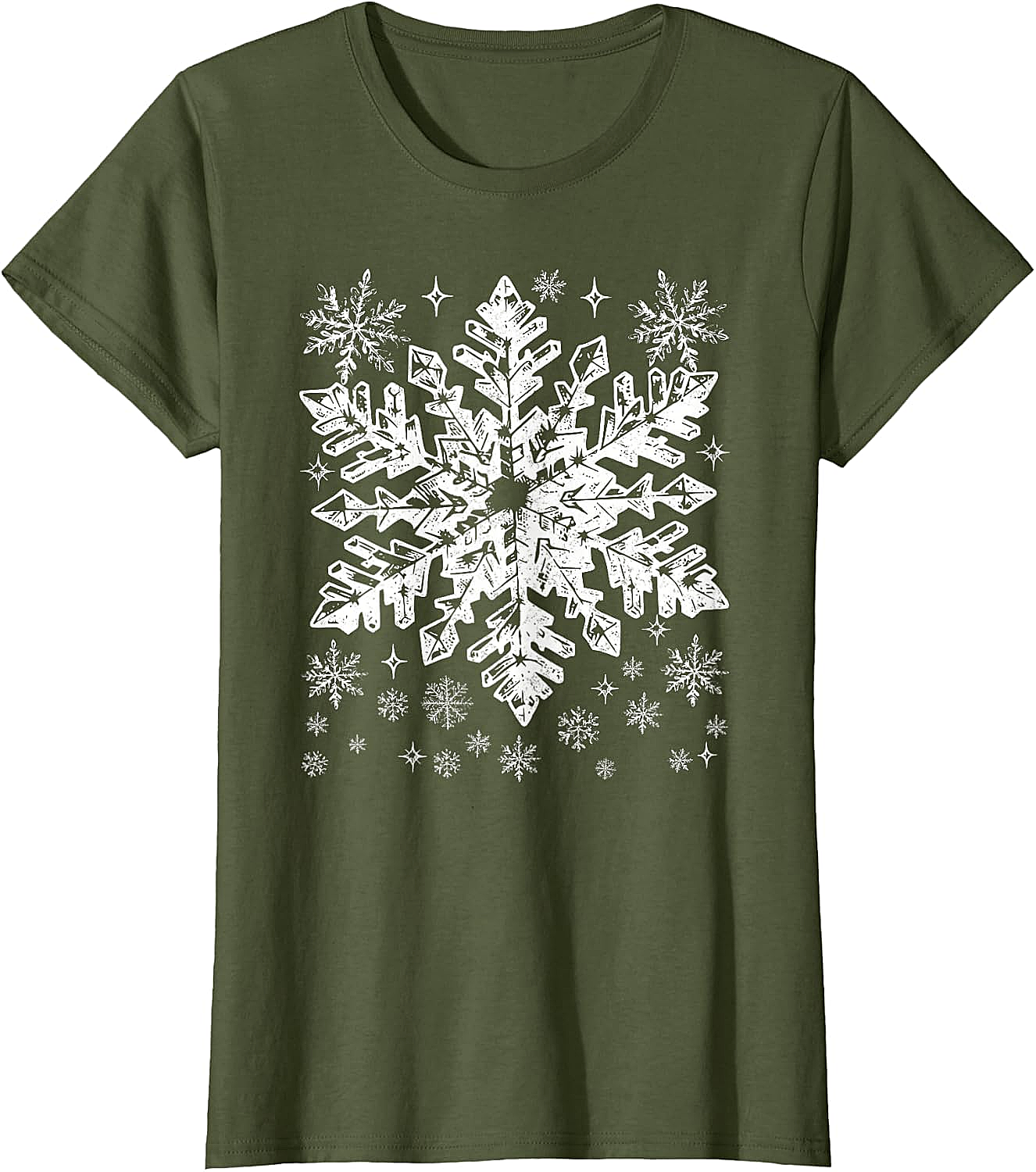  Snowflake T-Shirt Winter Christmas Graphic Tee