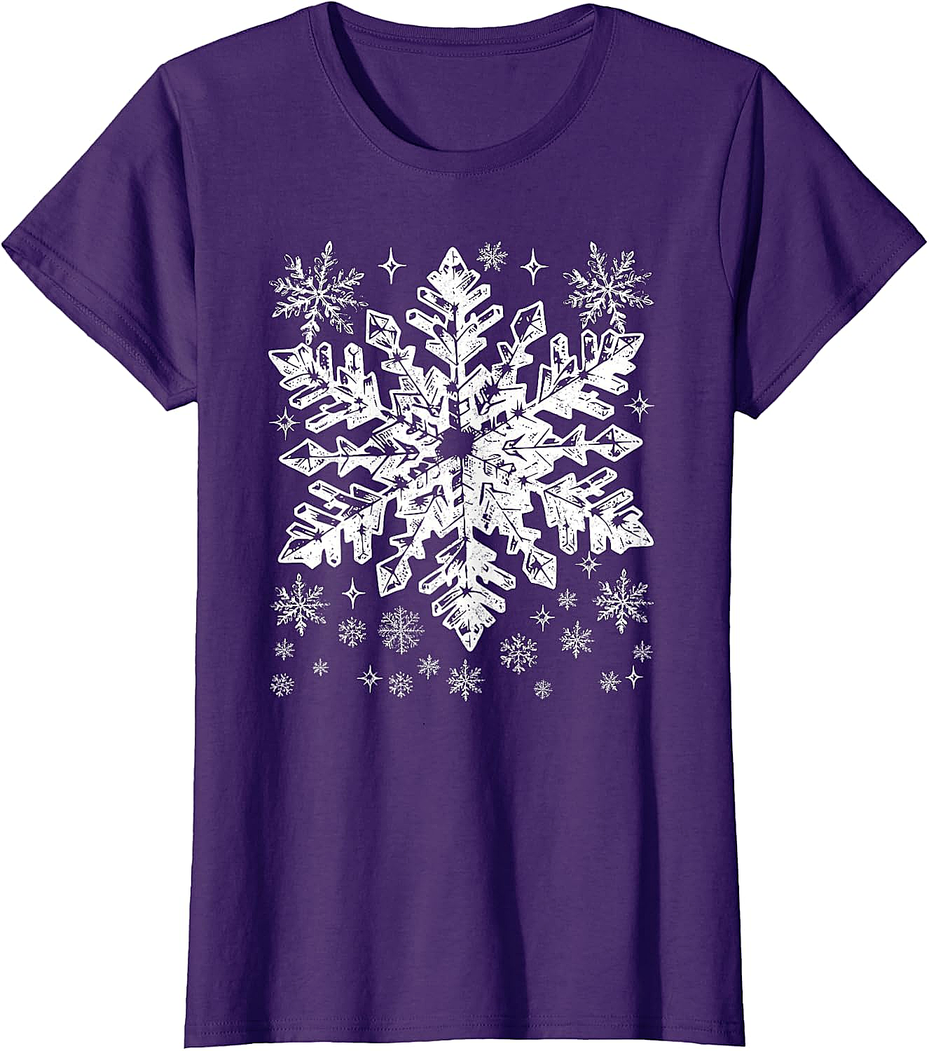  Snowflake T-Shirt Winter Christmas Graphic Tee