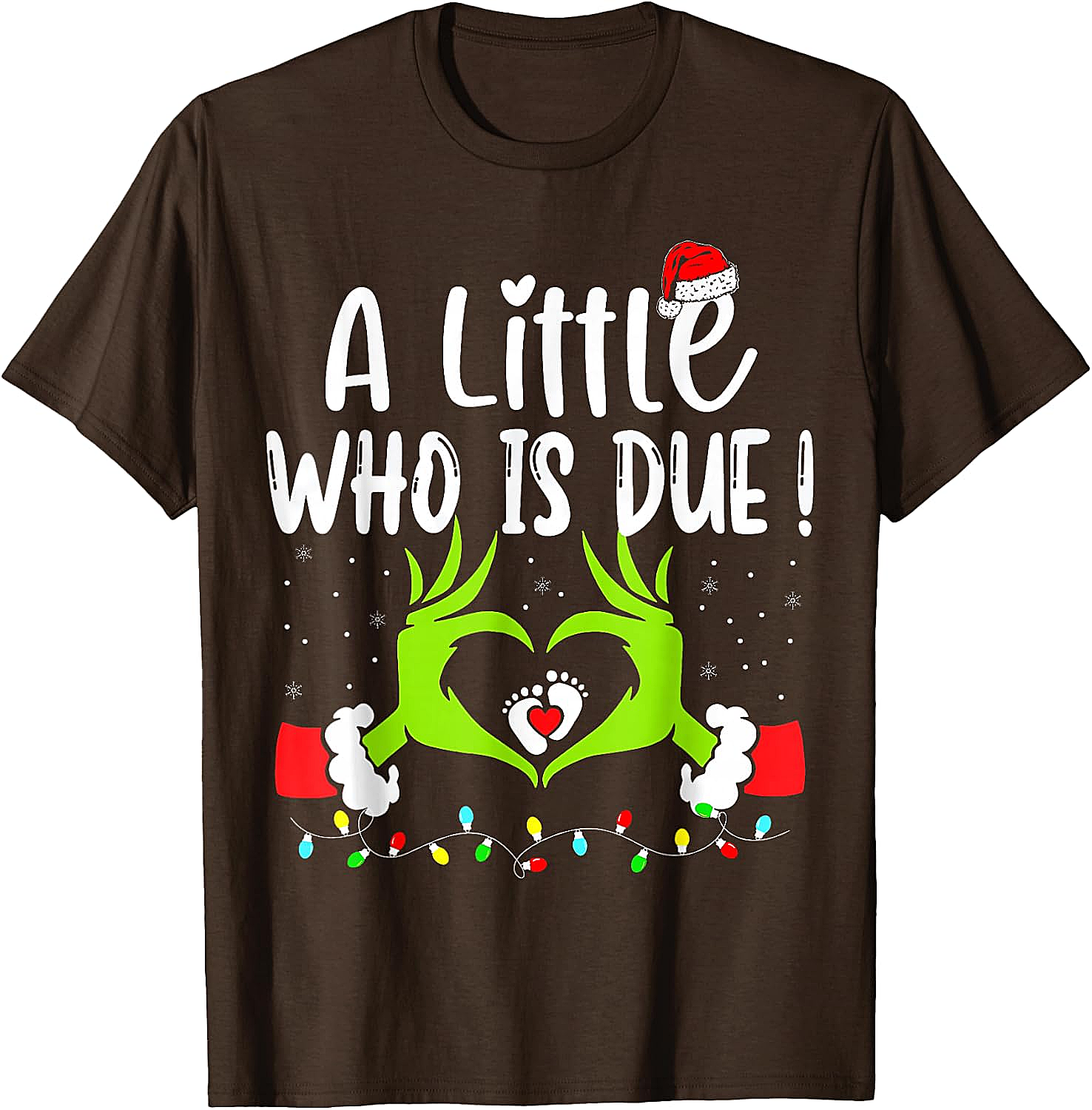  Christmas Pregnancy Announcement T-Shirt Grinch Baby Due