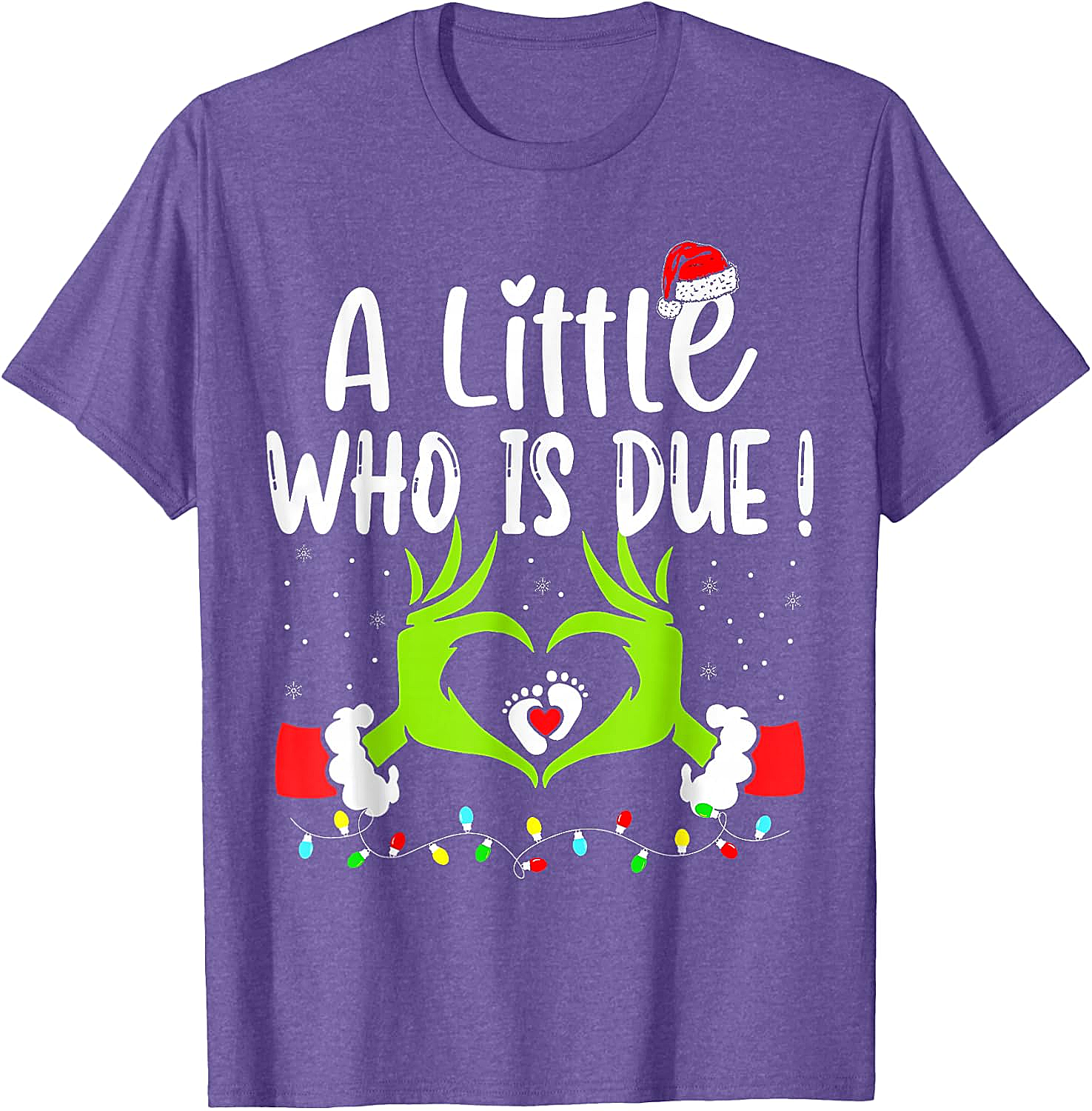  Christmas Pregnancy Announcement T-Shirt Grinch Baby Due